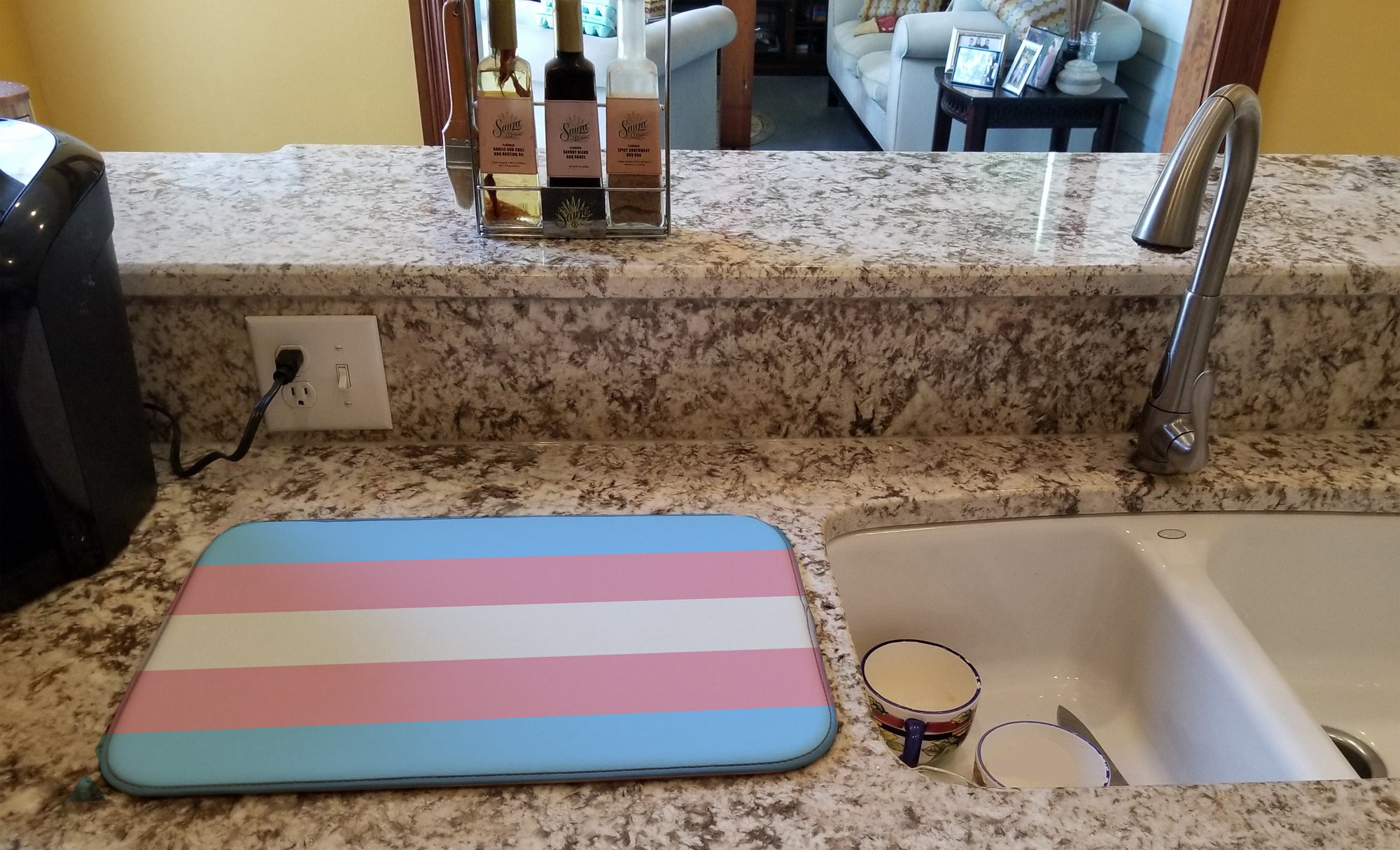 Transgender Pride Dish Drying Mat  the-store.com.