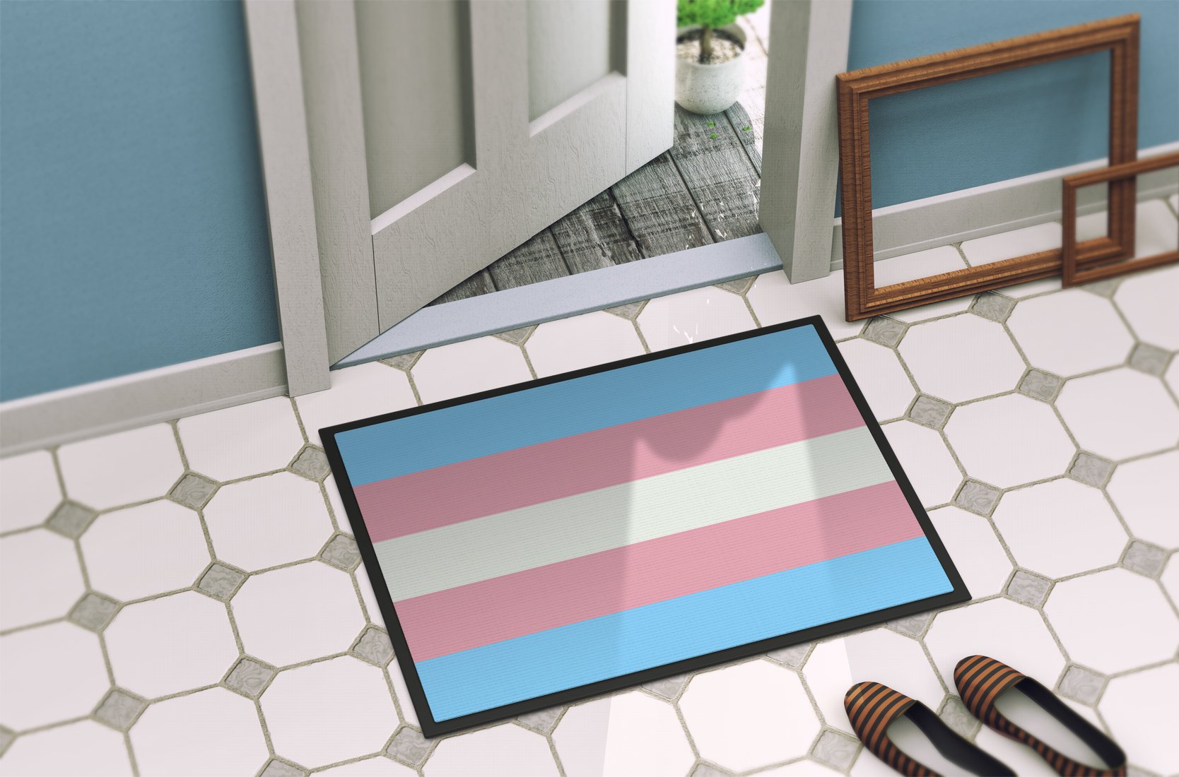 Transgender Pride Indoor or Outdoor Mat 24x36 - the-store.com