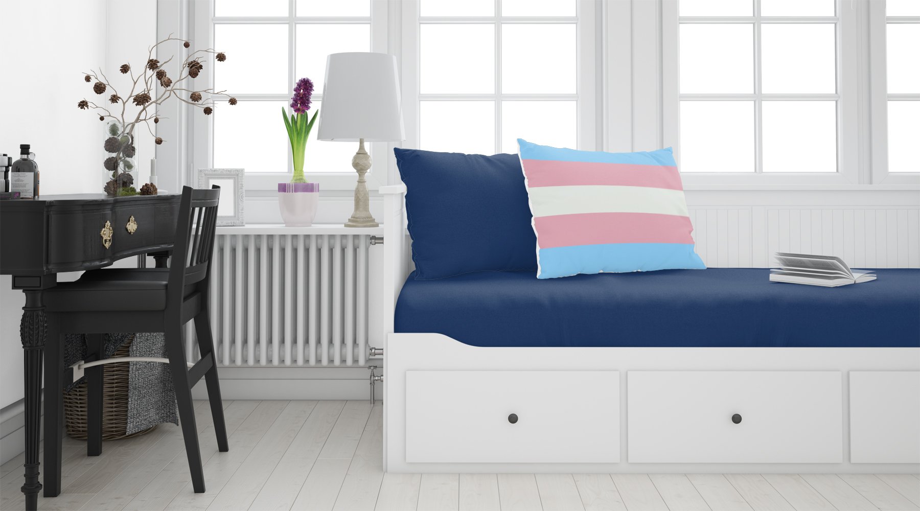 Transgender Pride Fabric Standard Pillowcase - the-store.com