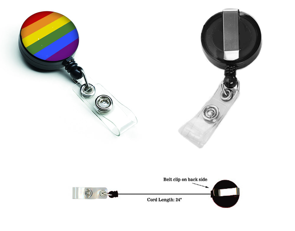 Gay Pride Retractable Badge Reel  the-store.com.