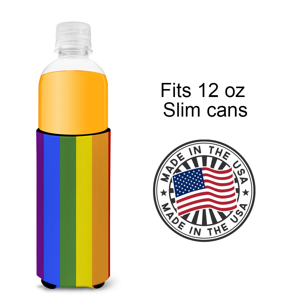 Gay Pride Ultra Hugger for slim cans