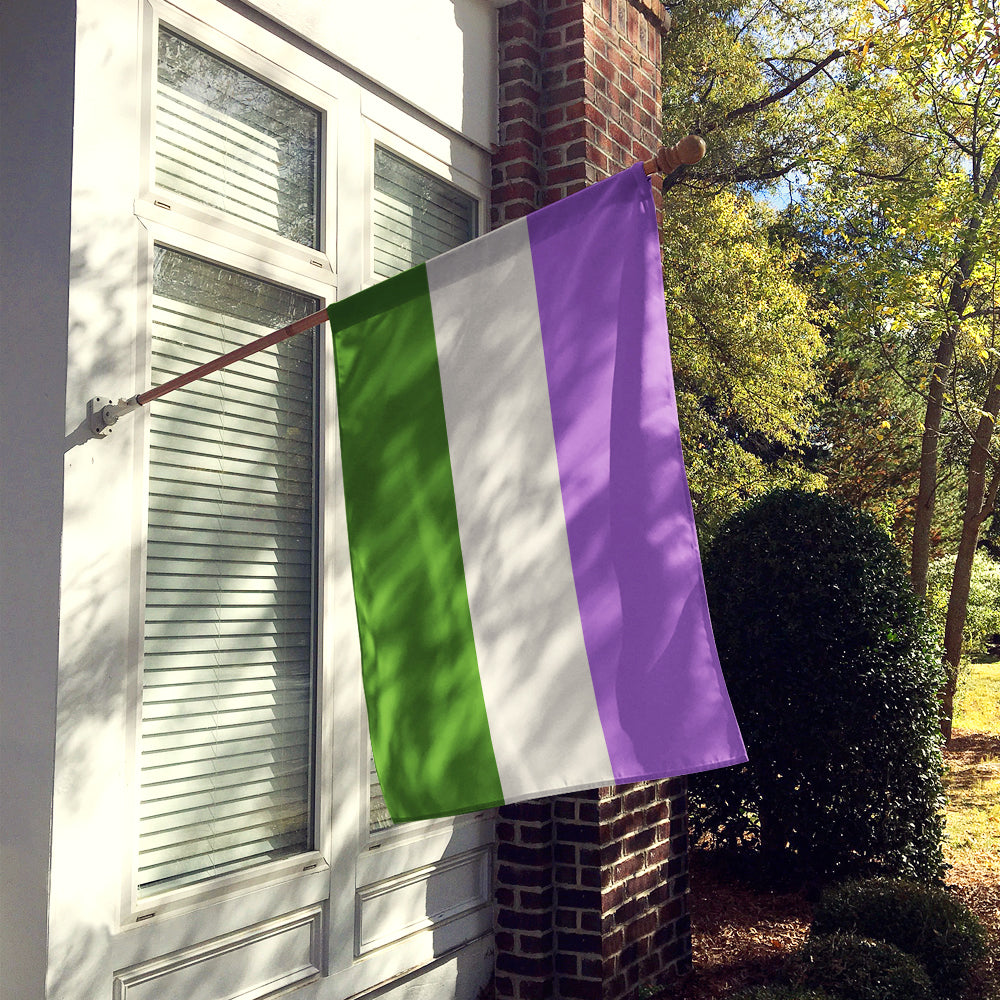 Genderqueer Pride Flag Canvas House Size  the-store.com.