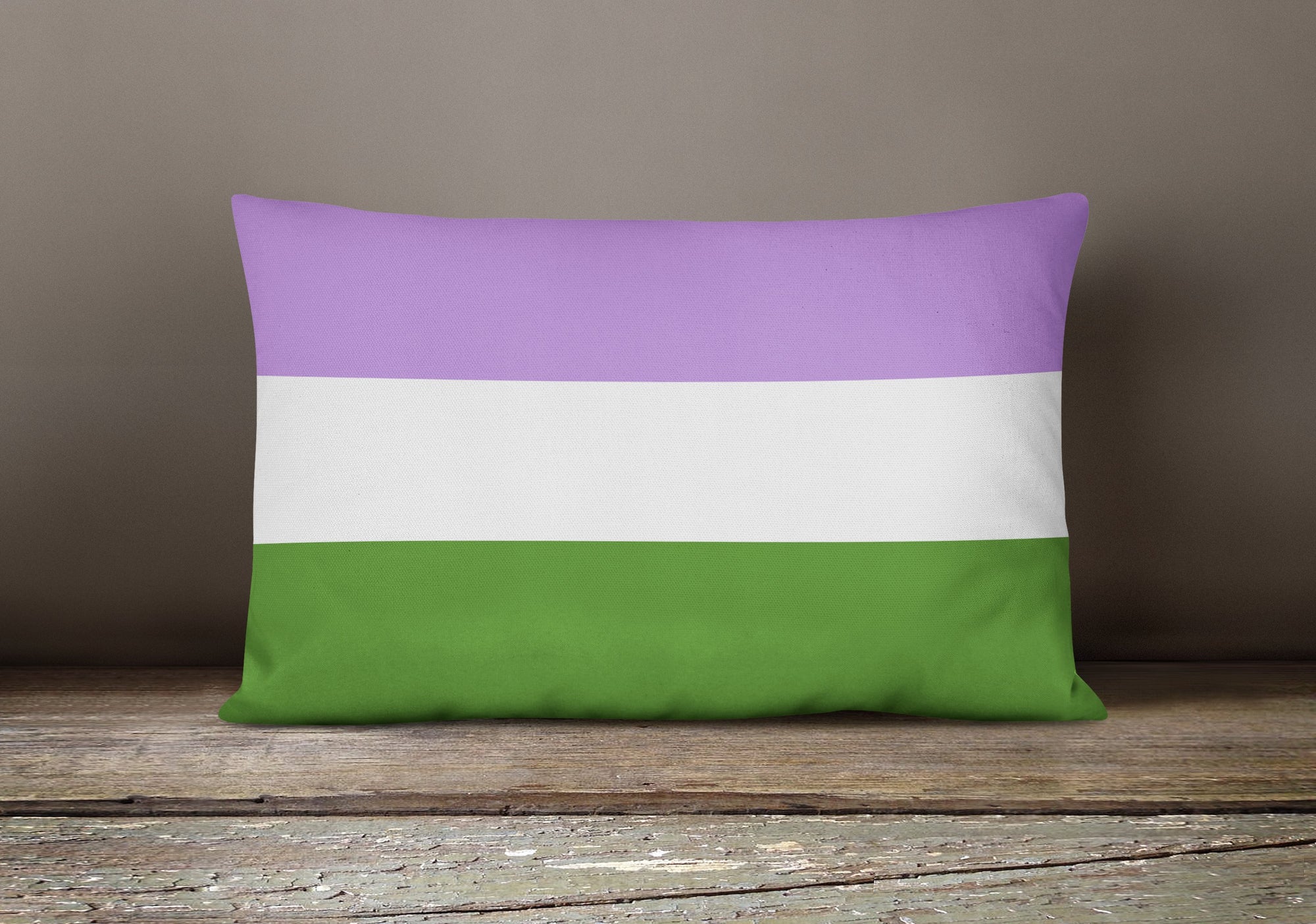 Genderqueer Pride Canvas Fabric Decorative Pillow - the-store.com