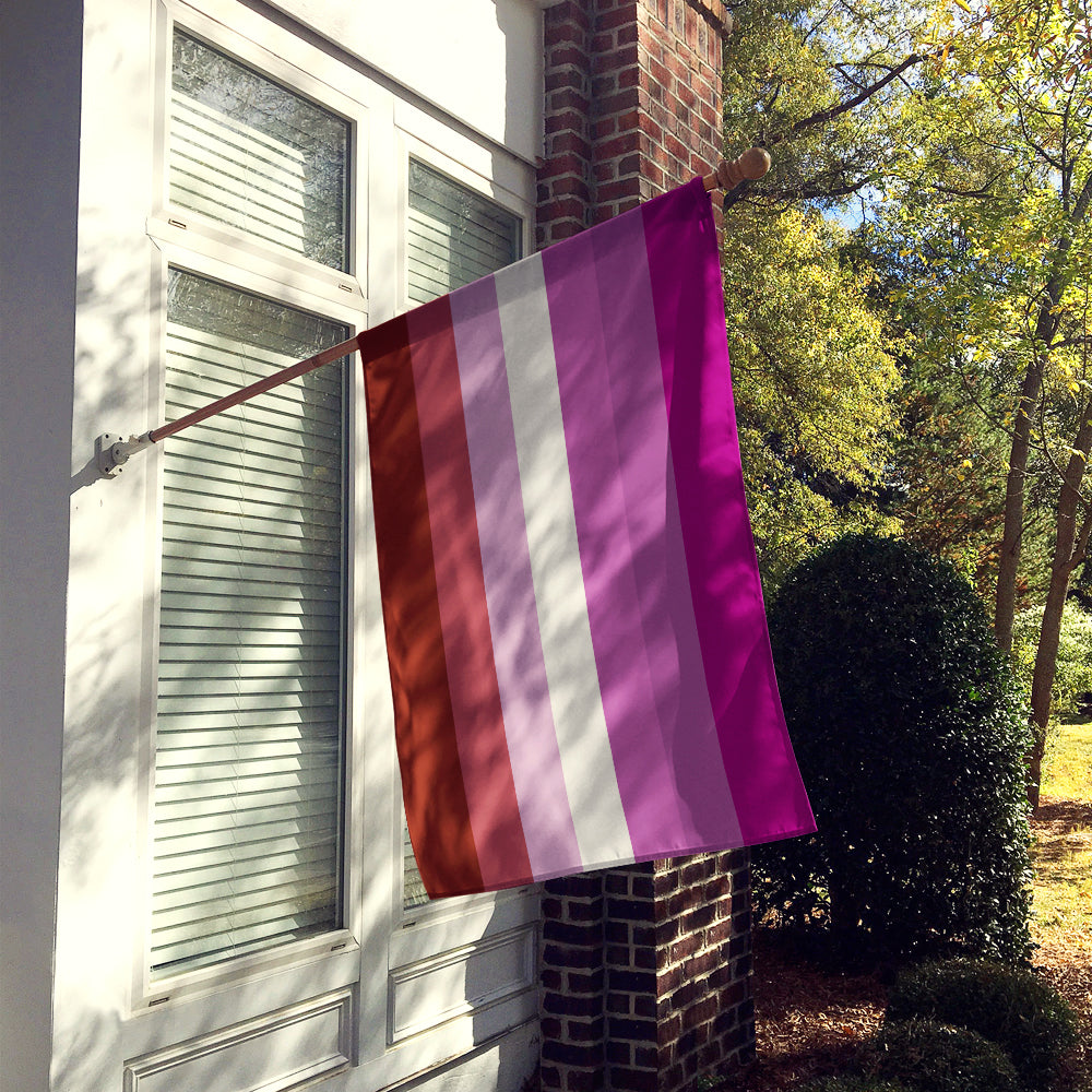 Lesbian Pride Flag Canvas House Size