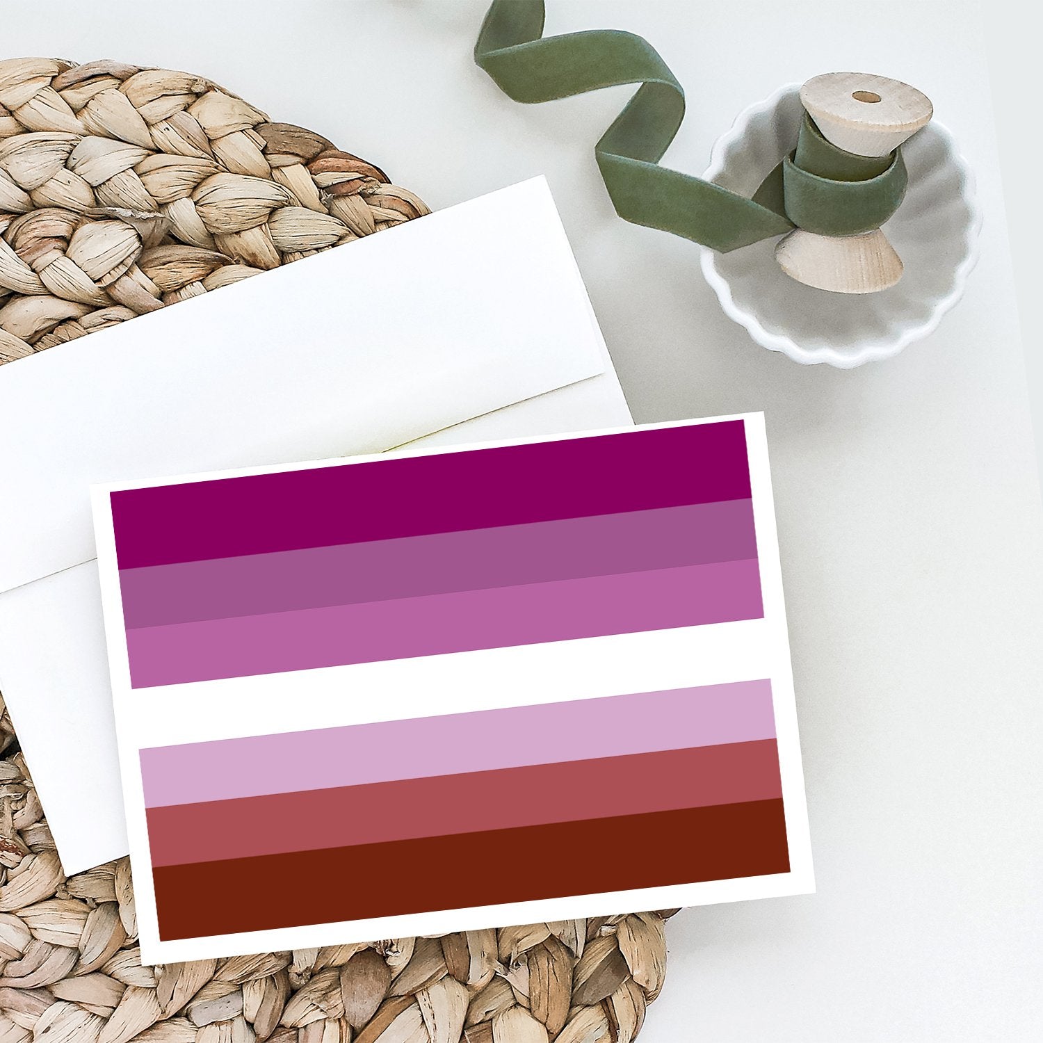 Buy this Lesbian Pride Greeting Cards and Envelopes Pack of 8