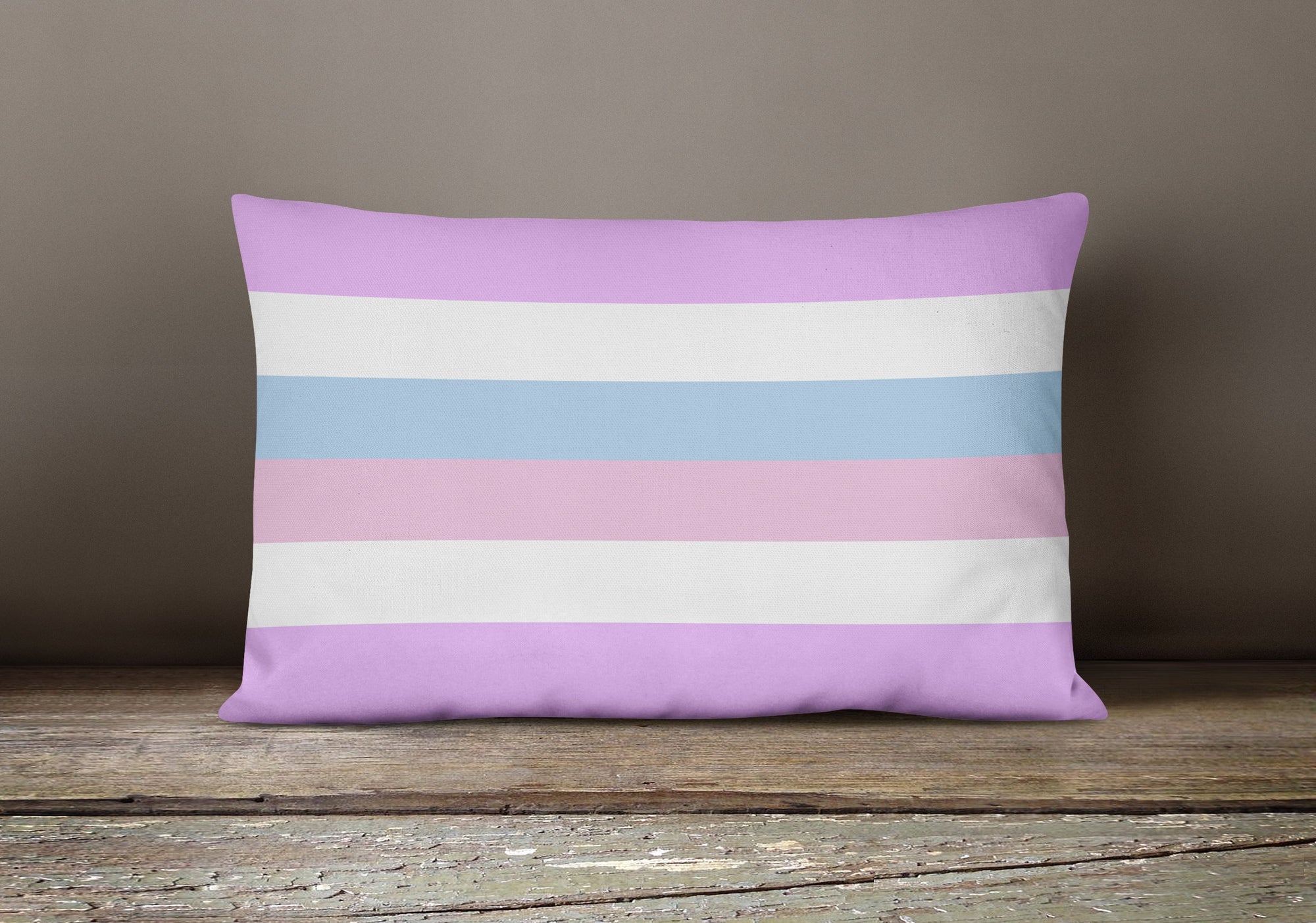 Bigender Pride Canvas Fabric Decorative Pillow - the-store.com