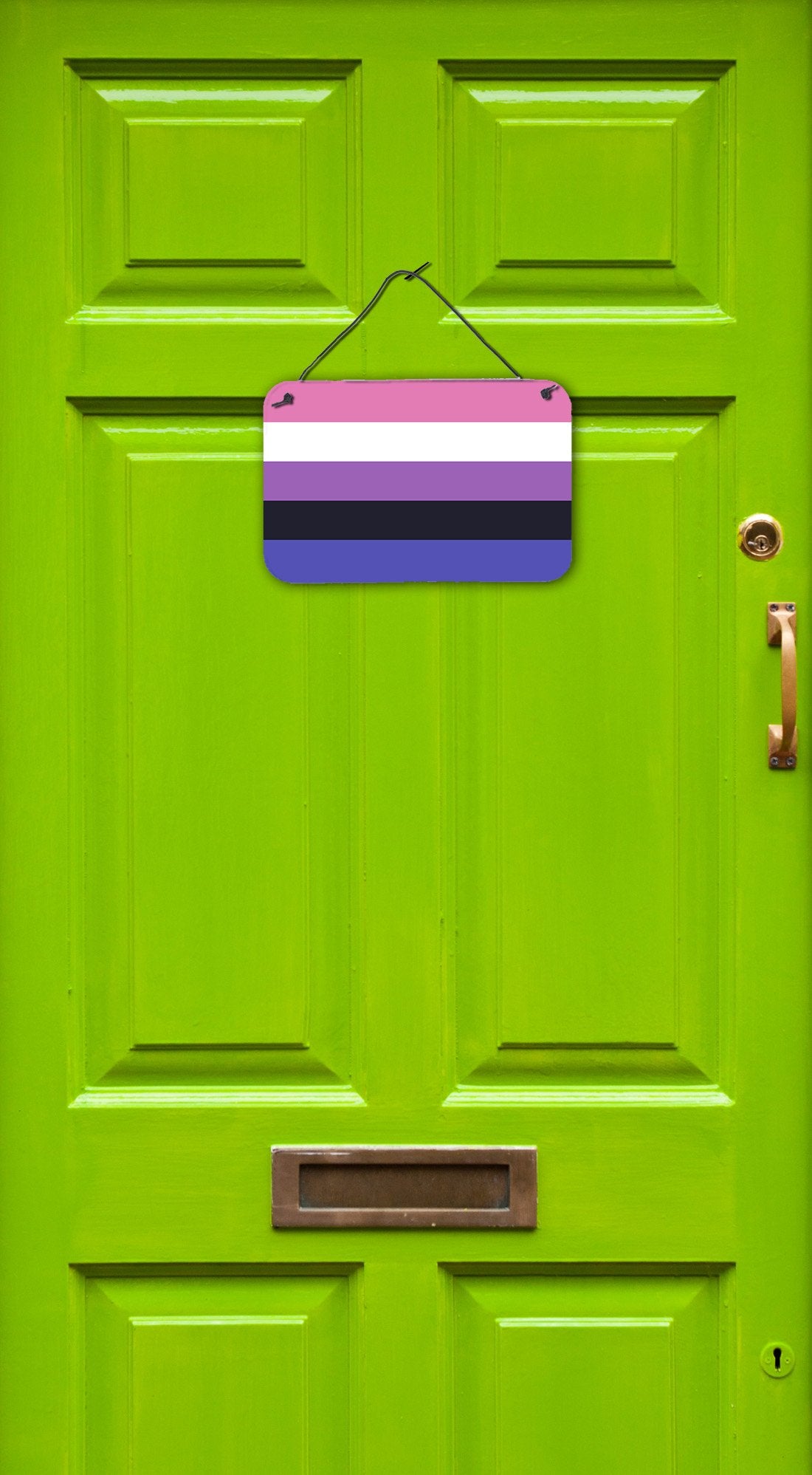 Caroline's Treasures Genderfluid Pride Wall or Door Hanging Prints