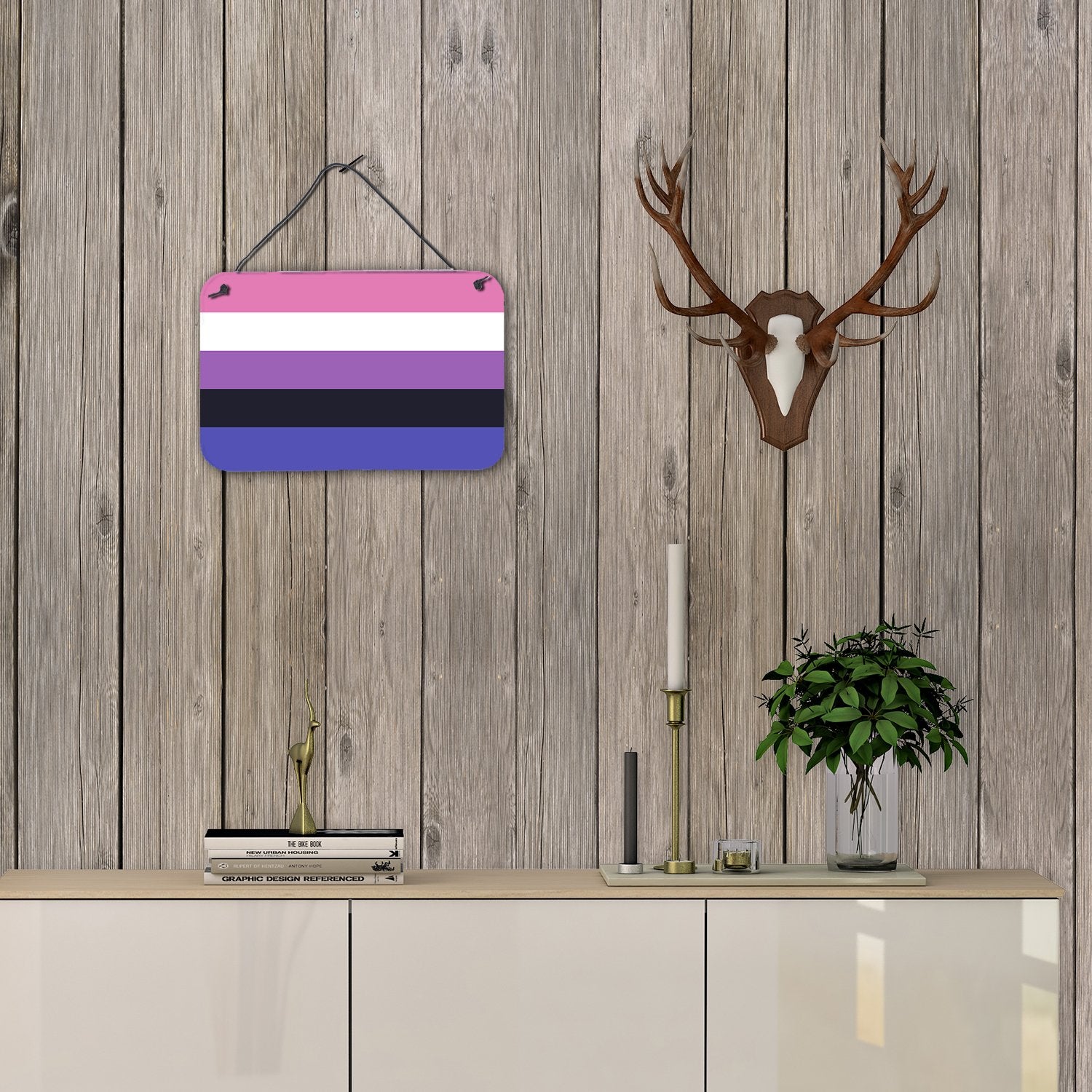 Genderfluid Pride Wall or Door Hanging Prints - the-store.com