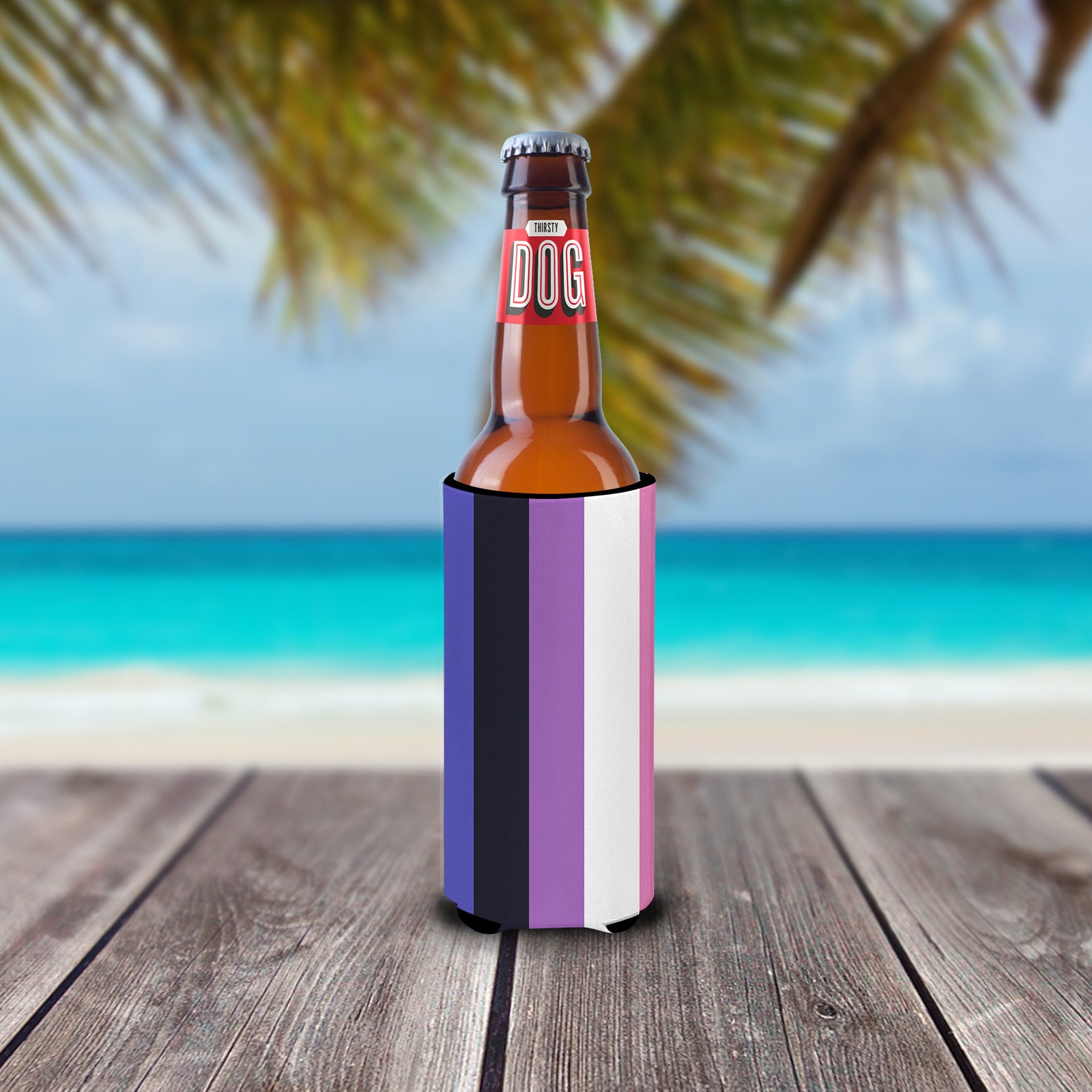 Caroline's Treasures Genderfluid Pride Hugger for slim cans