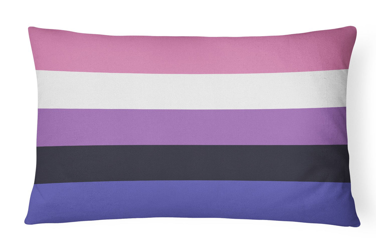 Buy this Genderfluid Pride Canvas Fabric Decorative Pillow