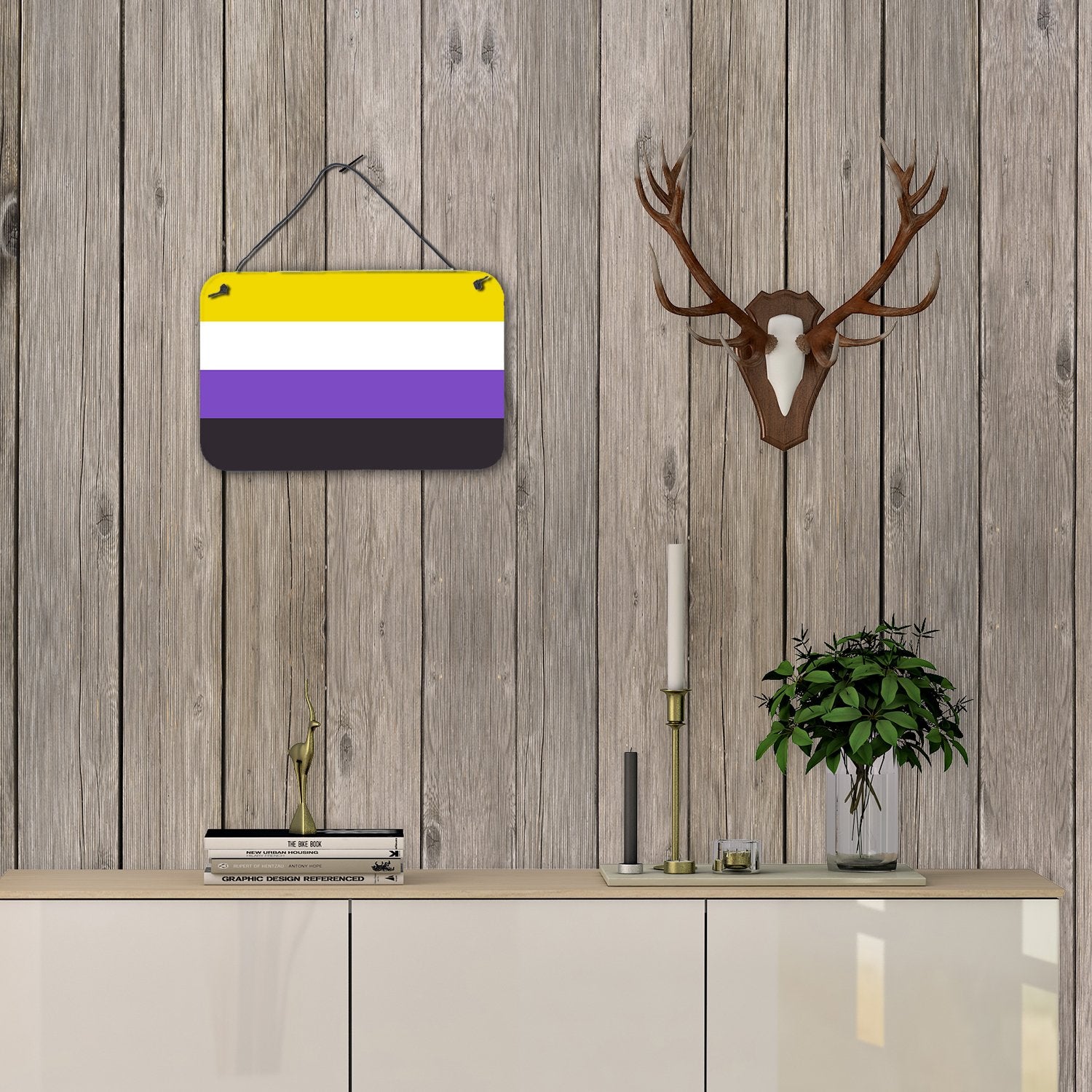 Nonbinary Pride Wall or Door Hanging Prints - the-store.com