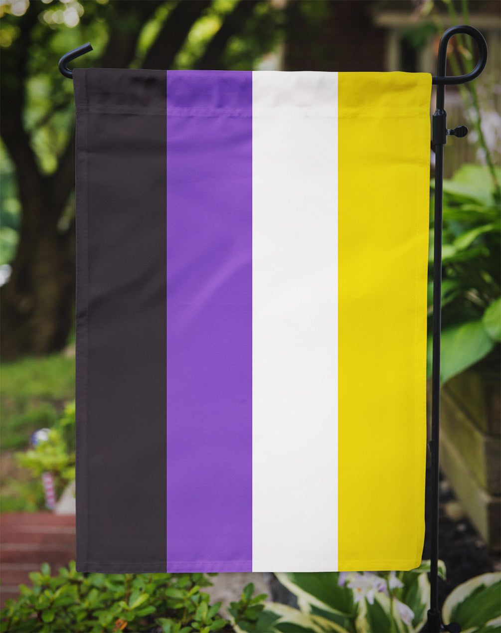Nonbinary Pride Flag Garden Size