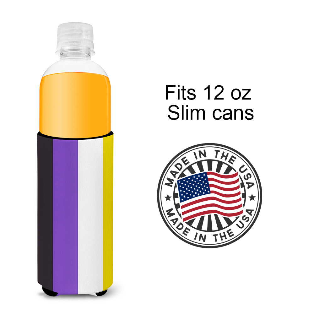 Nonbinary Pride Ultra Hugger for slim cans