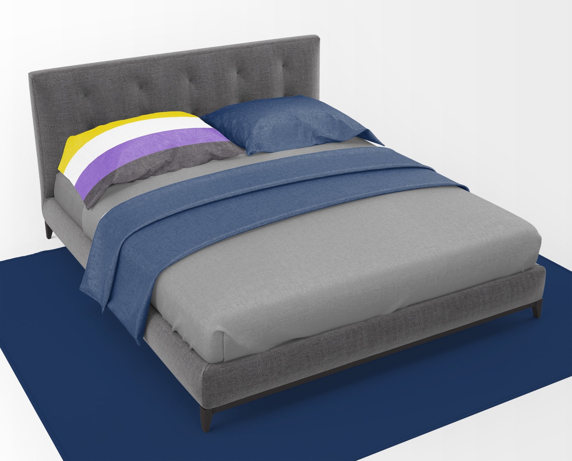 Nonbinary Pride Fabric Standard Pillowcase - the-store.com