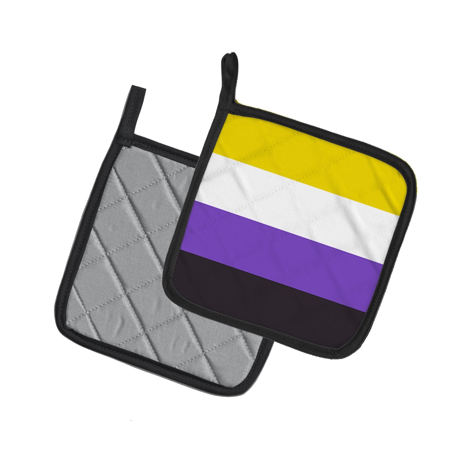 Nonbinary Pride Pair of Pot Holders - the-store.com
