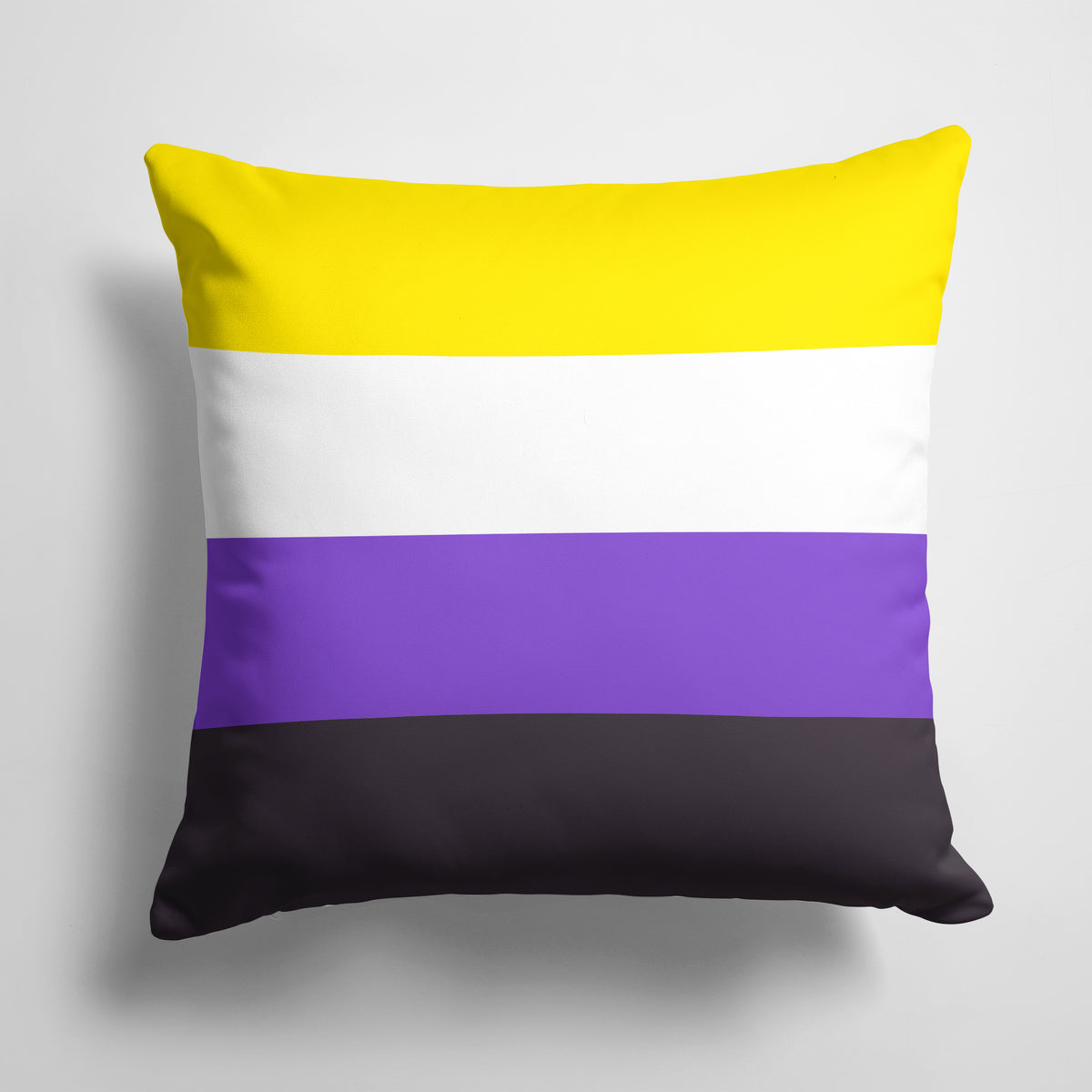 Nonbinary Pride Fabric Decorative Pillow - the-store.com