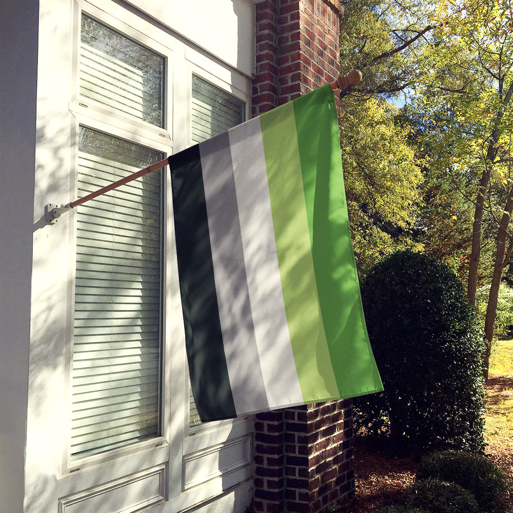 Aronmantic Pride Flag Canvas House Size