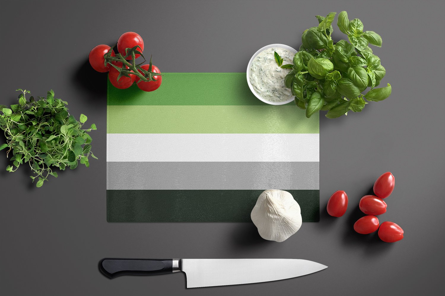 Aronmantic Pride Glass Cutting Board Large - the-store.com