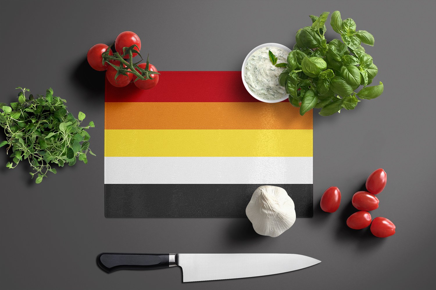 Lithsexual Pride Glass Cutting Board Large - the-store.com
