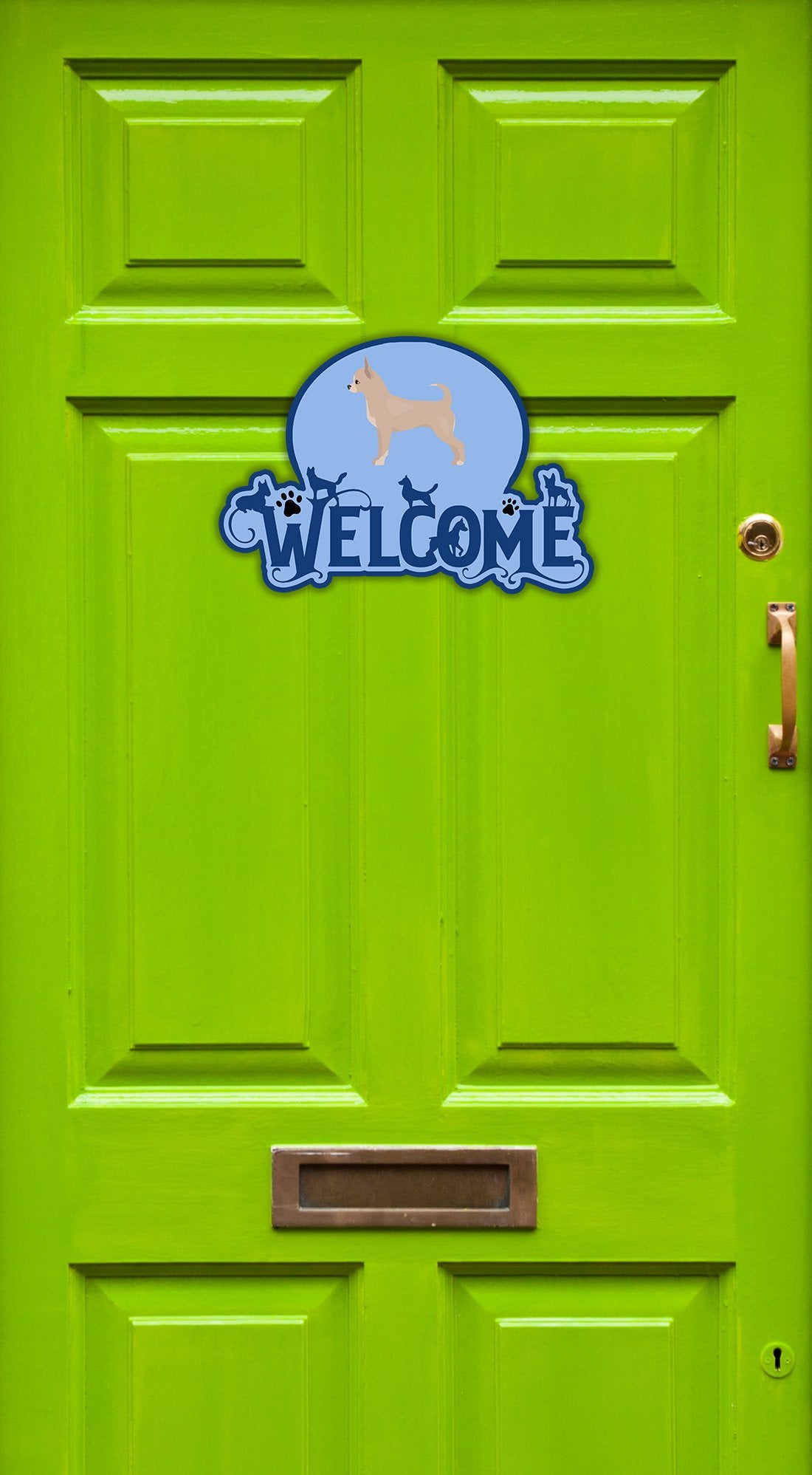Chihuahua Welcome Door Hanger Decoration - the-store.com