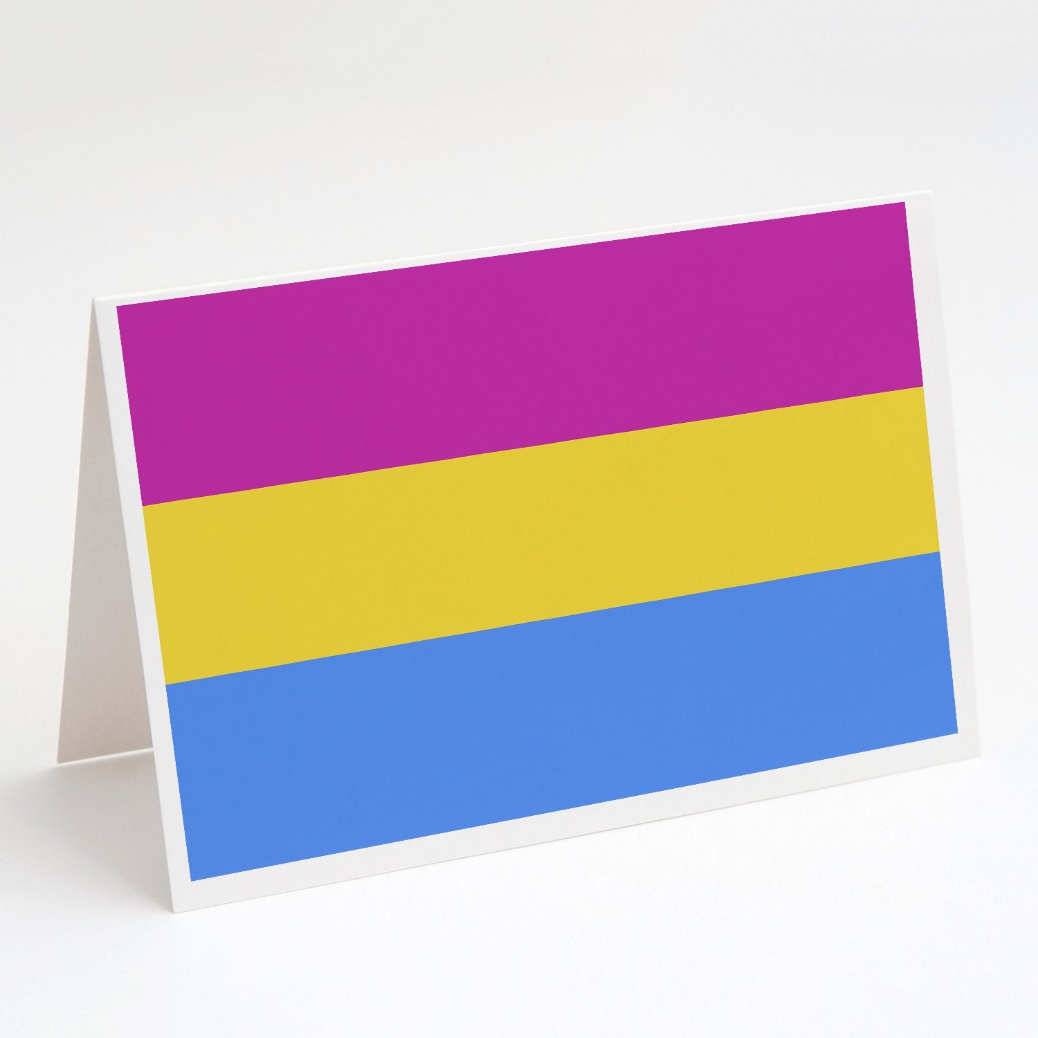 Buy this Pansexual Pride Greeting Cards and Envelopes Pack of 8