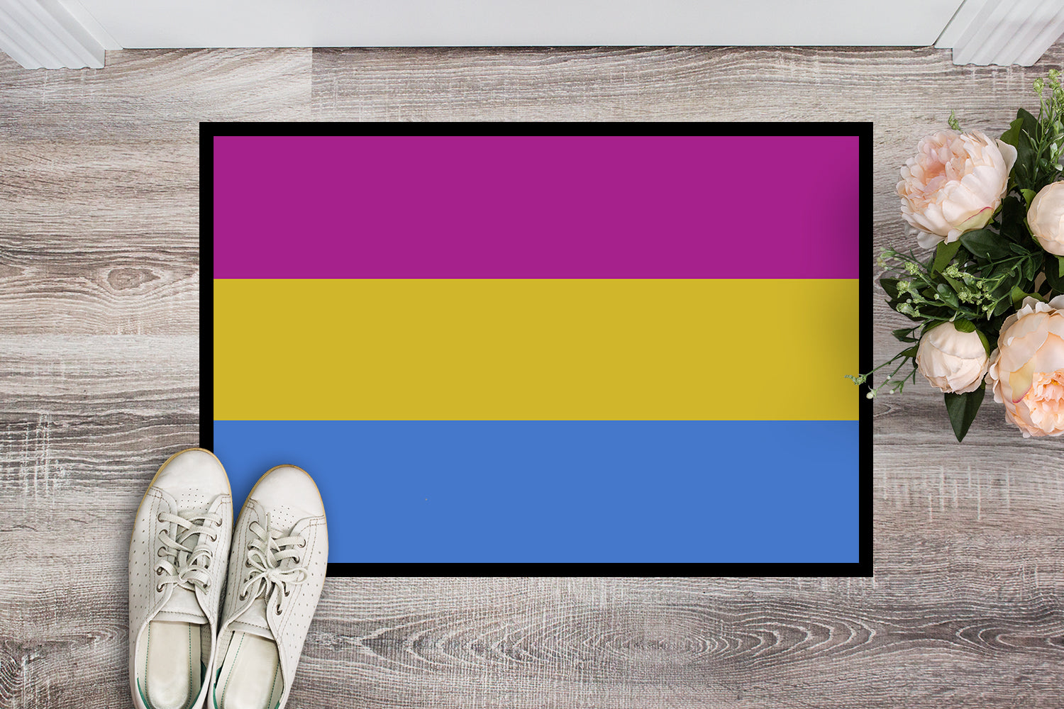 Pansexual Pride Indoor or Outdoor Mat 18x27 - the-store.com
