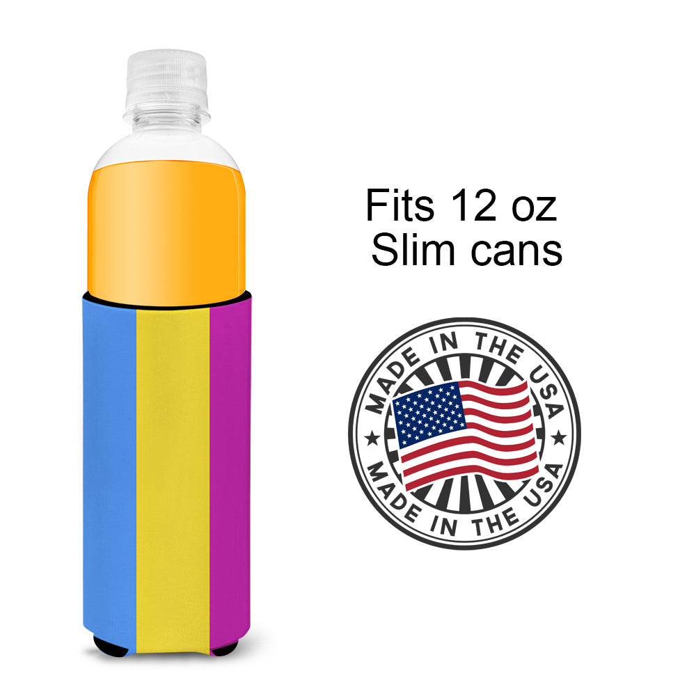 Pansexual Pride Ultra Hugger for slim cans  the-store.com.