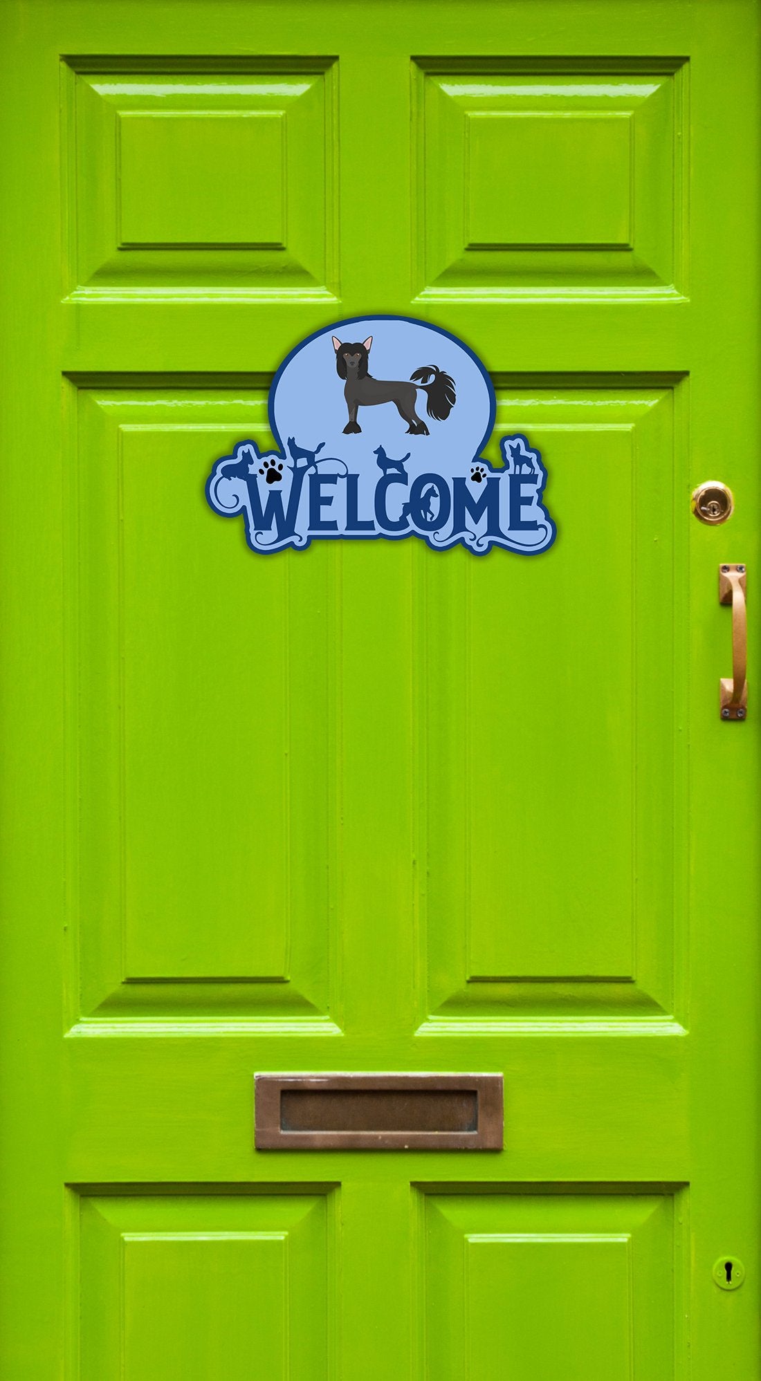 Chinese Crested #1 Welcome Door Hanger Decoration - the-store.com