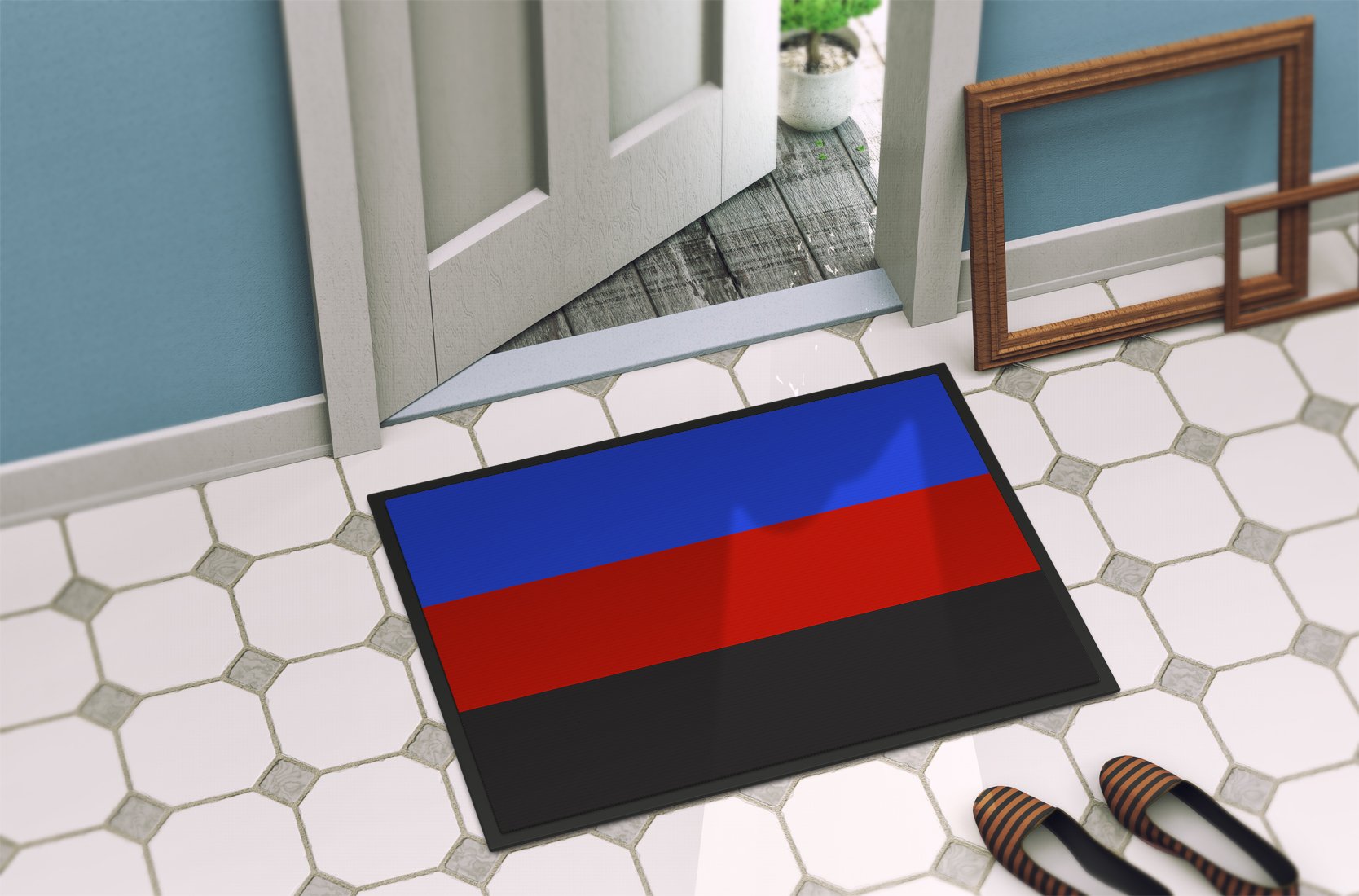 Polyamorous Pride Indoor or Outdoor Mat 24x36 - the-store.com