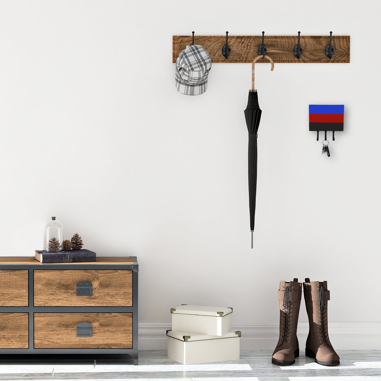 Caroline's Treasures Polyamorous Pride Leash or Key Holder