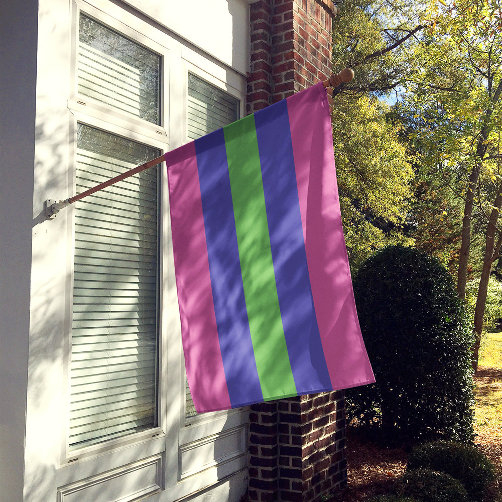 Trigender Pride Flag Canvas House Size  the-store.com.