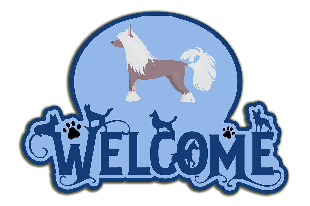 Buy this Chinese Crested #2 Welcome Door Hanger Decoration