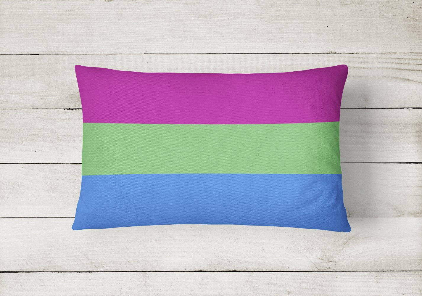 Caroline's Treasures Polisexual Pride Canvas Fabric Decorative Pillow