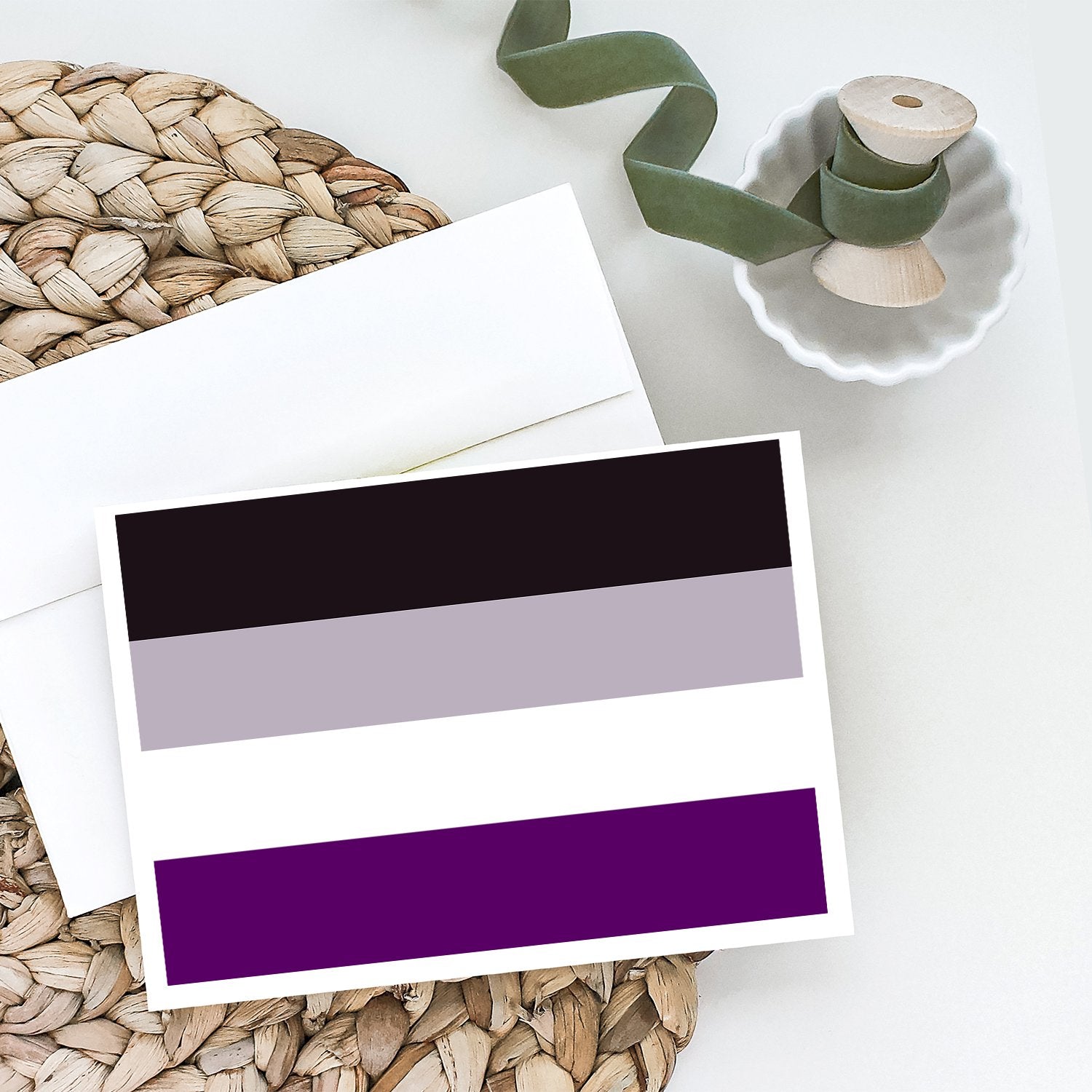 Asexual Pride Greeting Cards and Envelopes Pack of 8 - the-store.com
