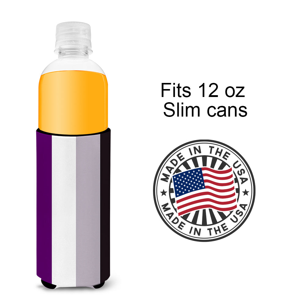 Asexual Pride Ultra Hugger for slim cans