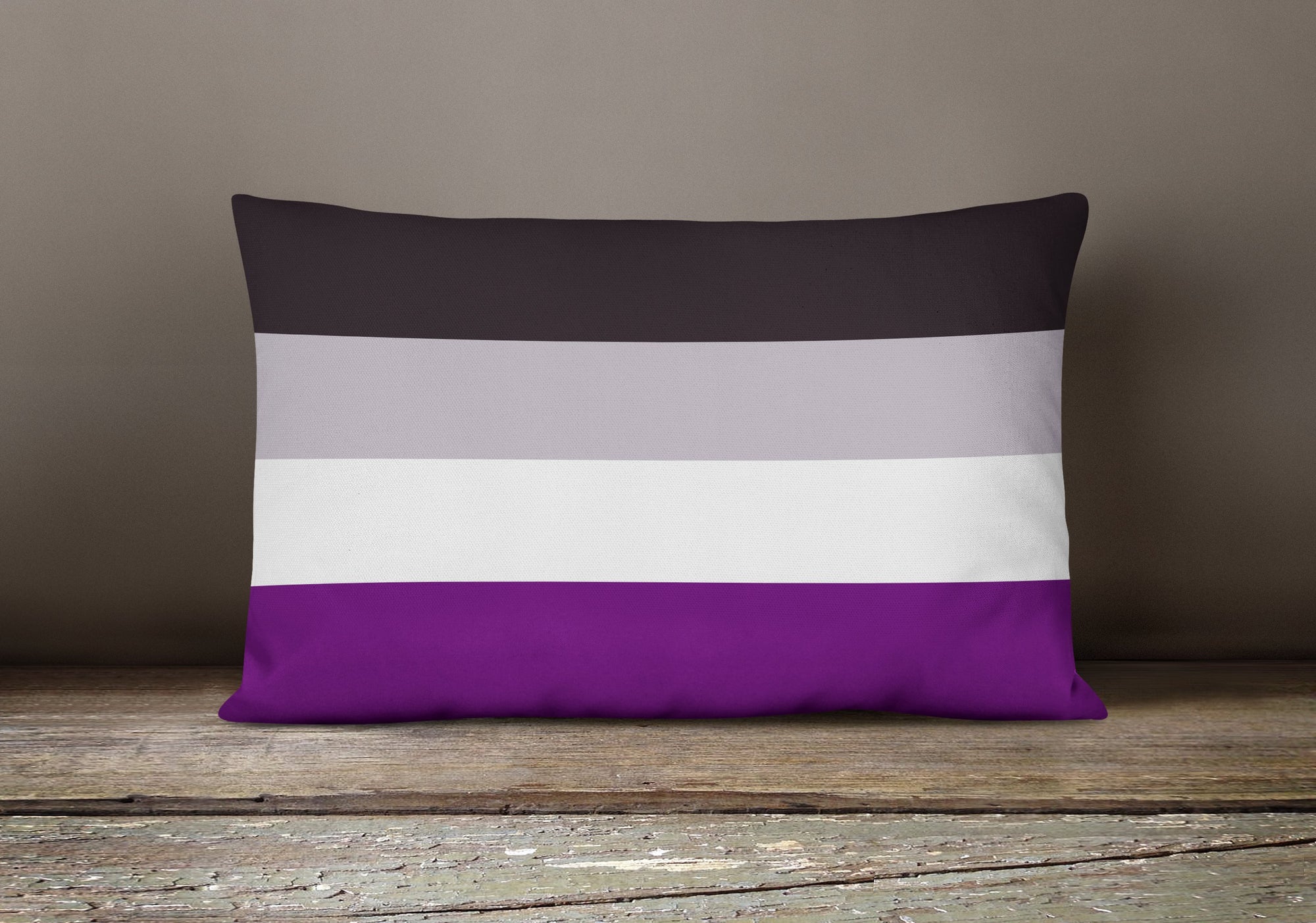 Asexual Pride Canvas Fabric Decorative Pillow - the-store.com