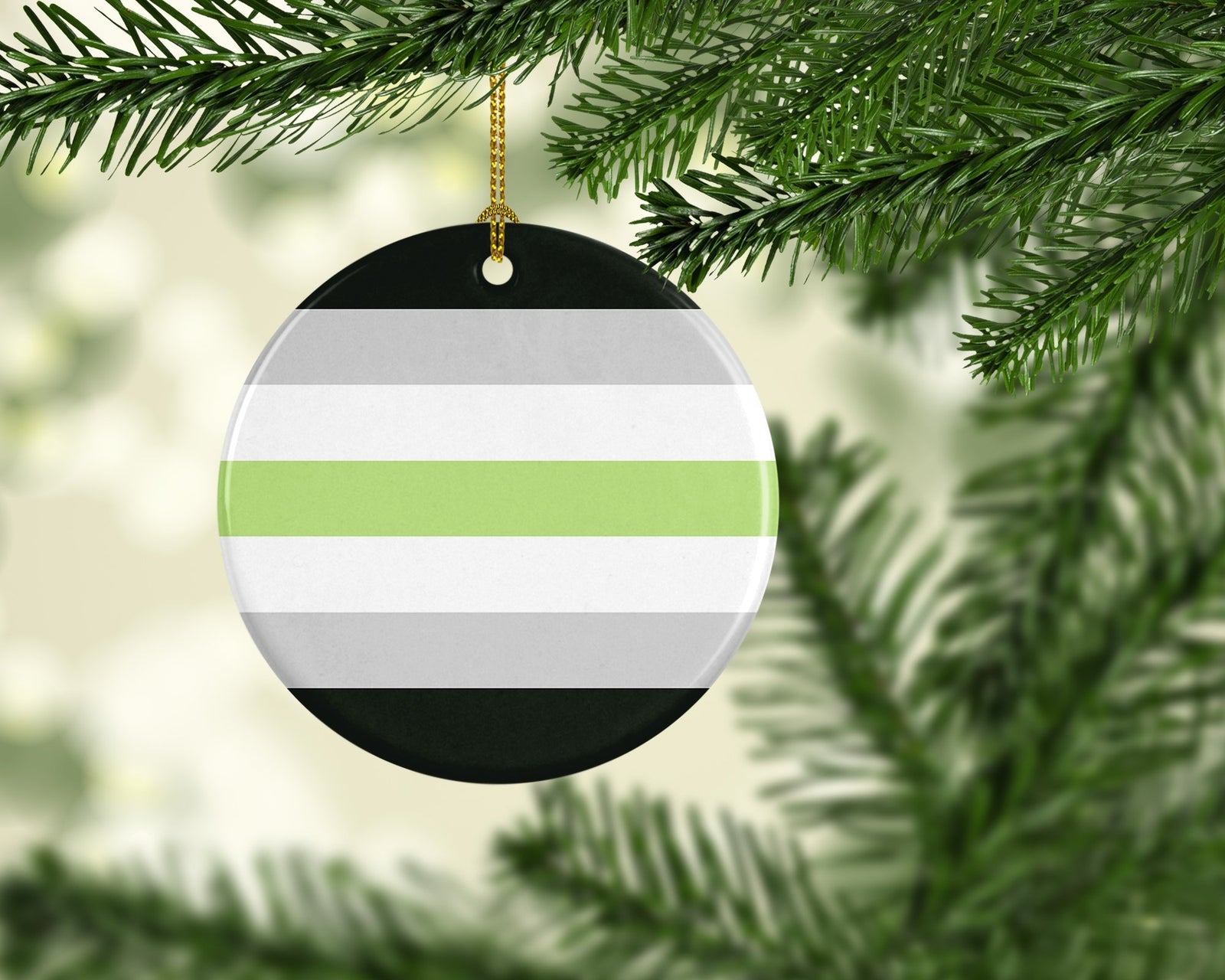 Caroline's Treasures Agender Pride Ceramic Ornament