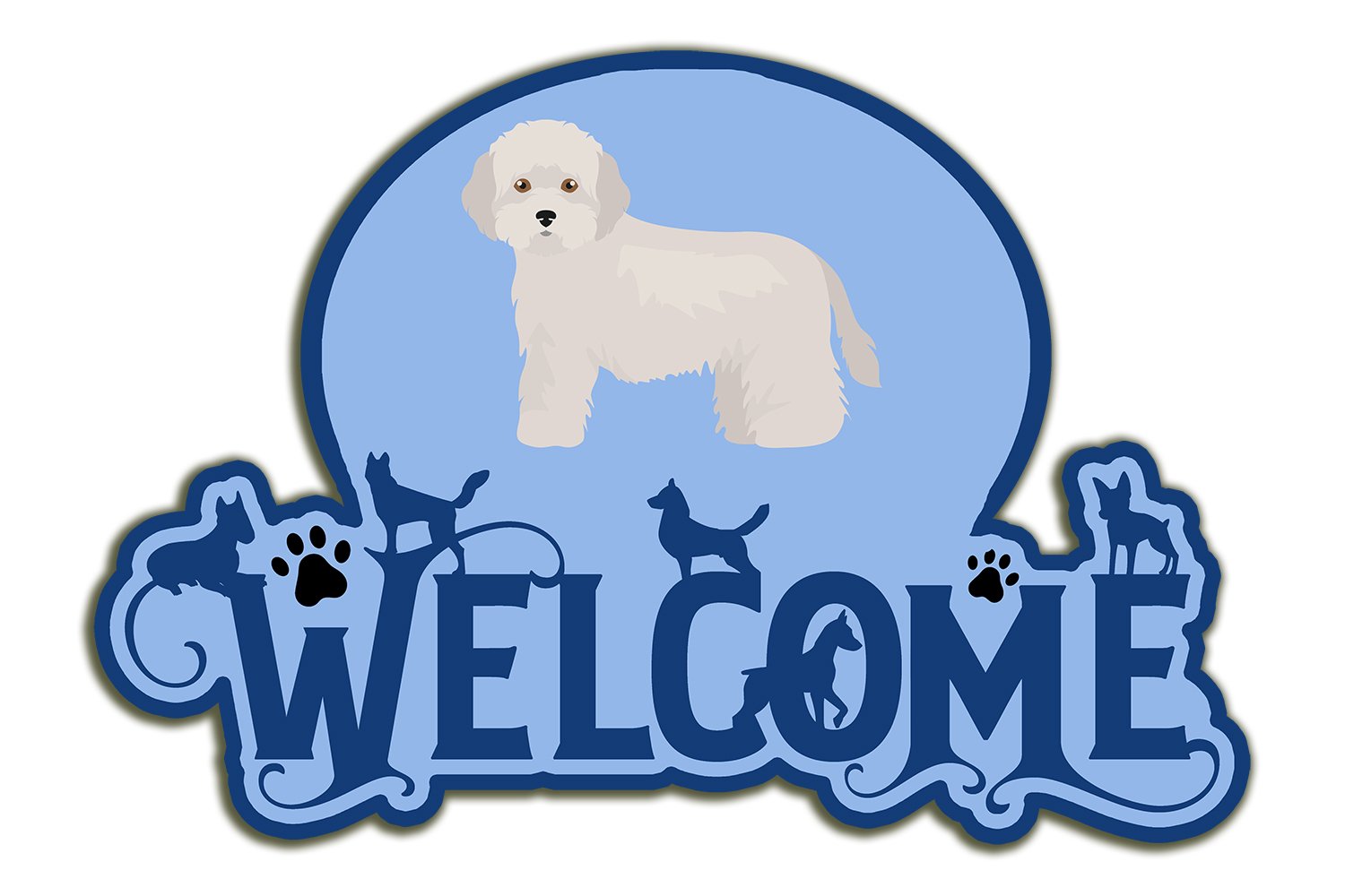 Buy this Cyprus Poodle Welcome Door Hanger Decoration