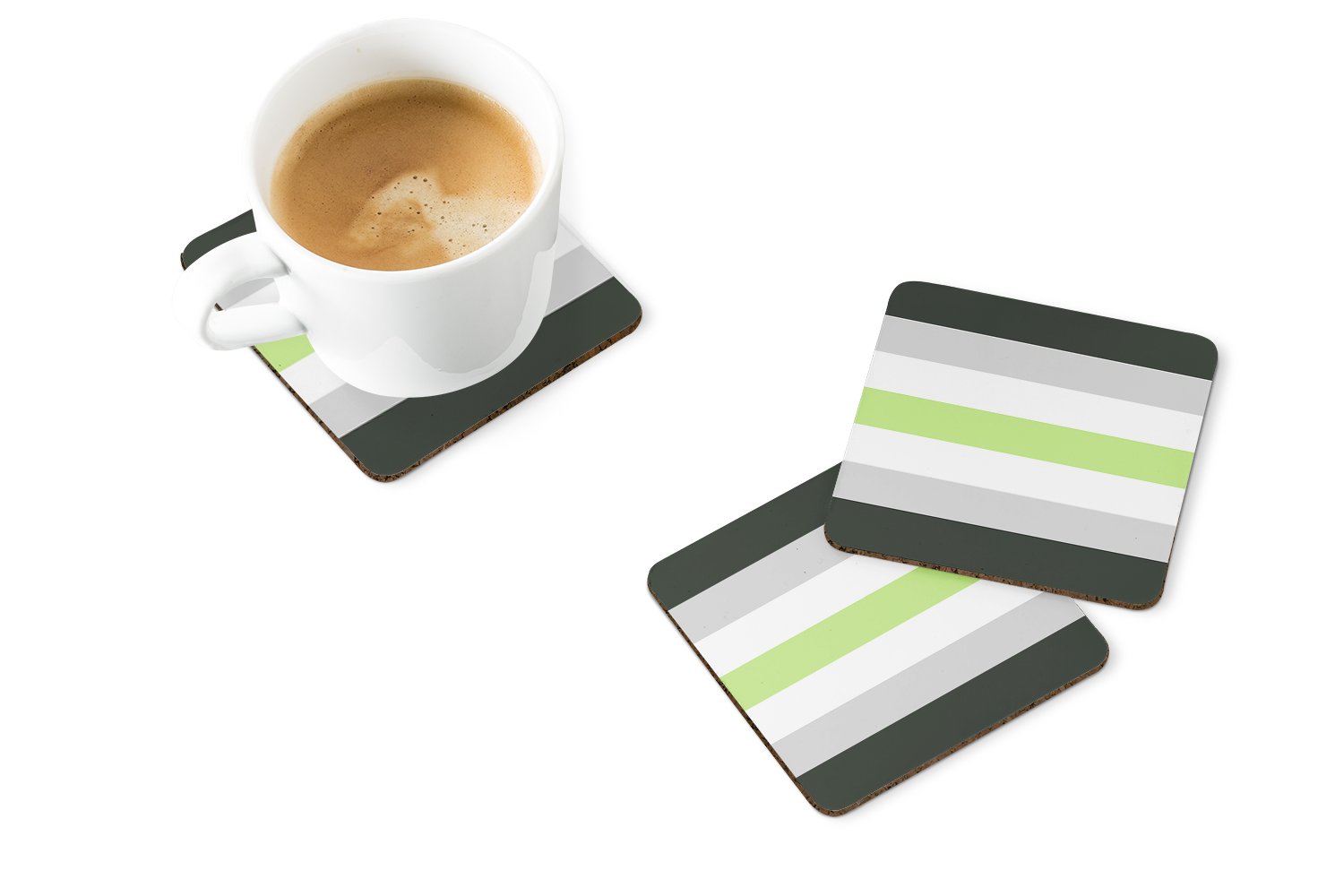 Caroline's Treasures Agender Pride Foam Coaster