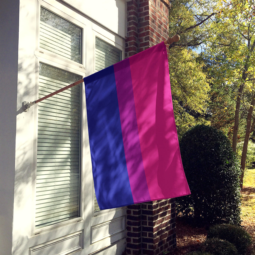 Bisexual Pride Flag Canvas House Size  the-store.com.