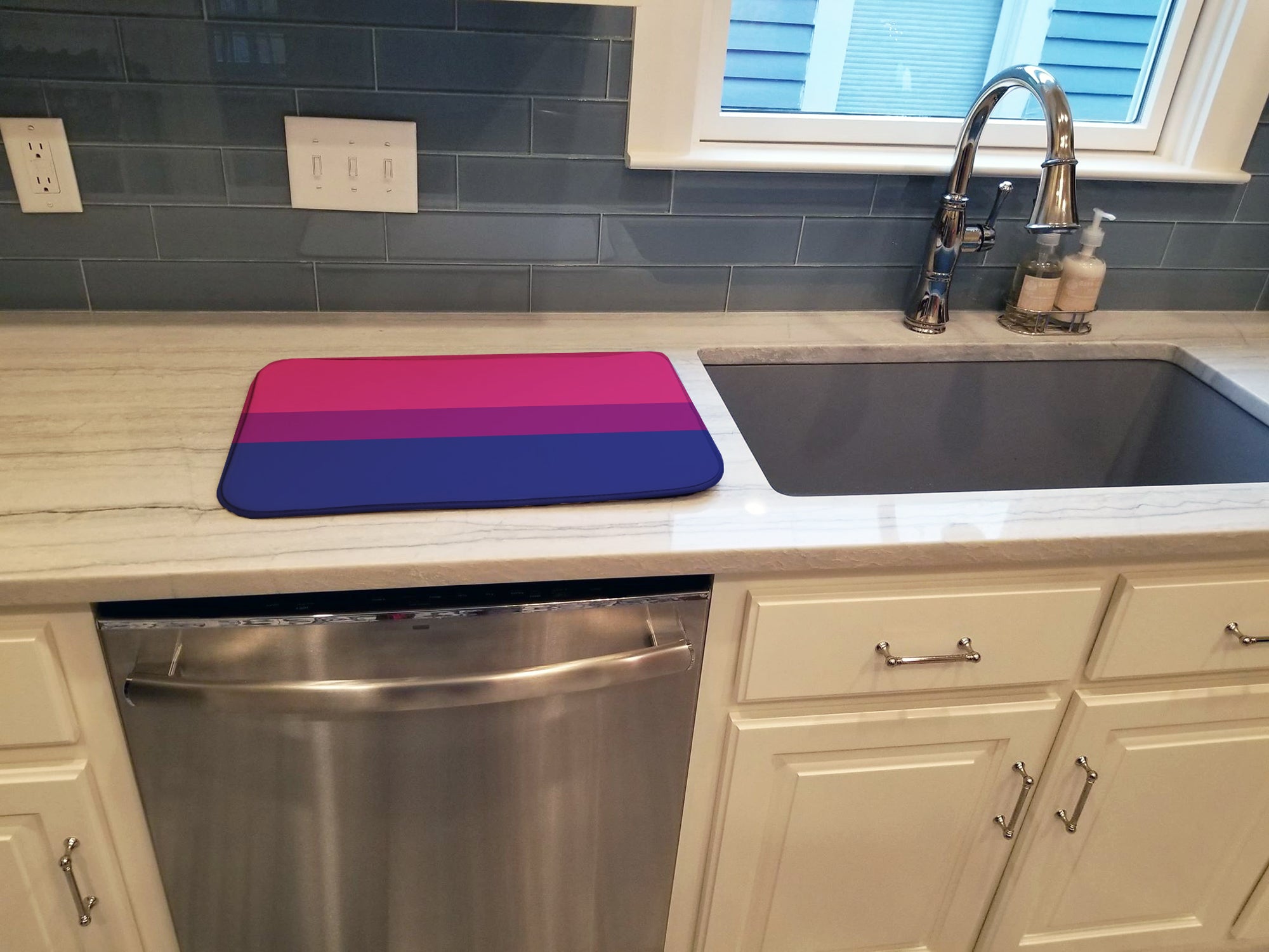 Bisexual Pride Dish Drying Mat