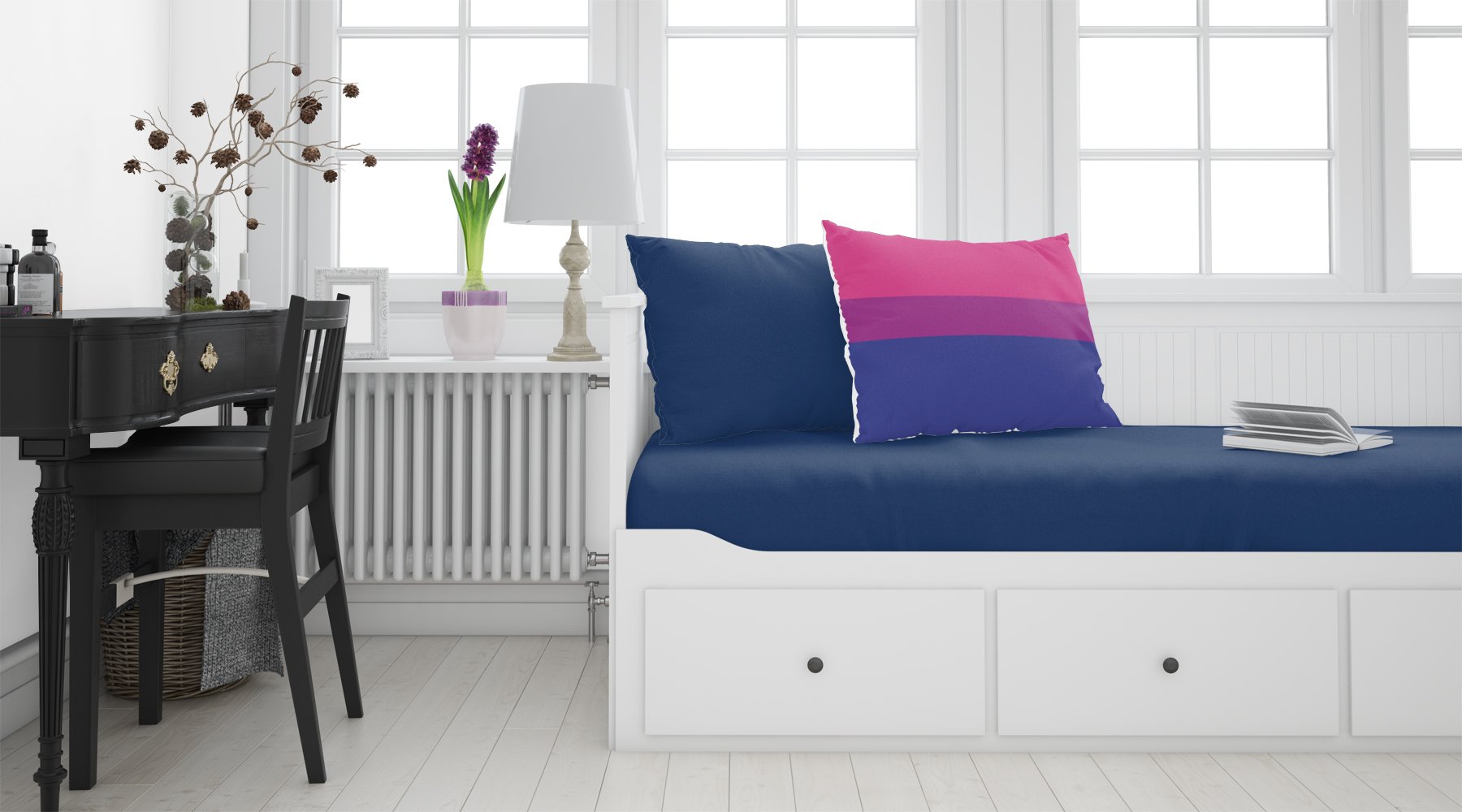 Bisexual Pride Fabric Standard Pillowcase - the-store.com