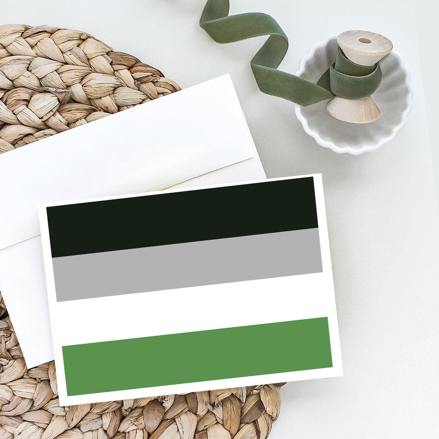 Caroline's Treasures Androphilia Pride Greeting Cards - Blank Note Cards – 8-Pack of Artist-Designed Cards with Envelopes