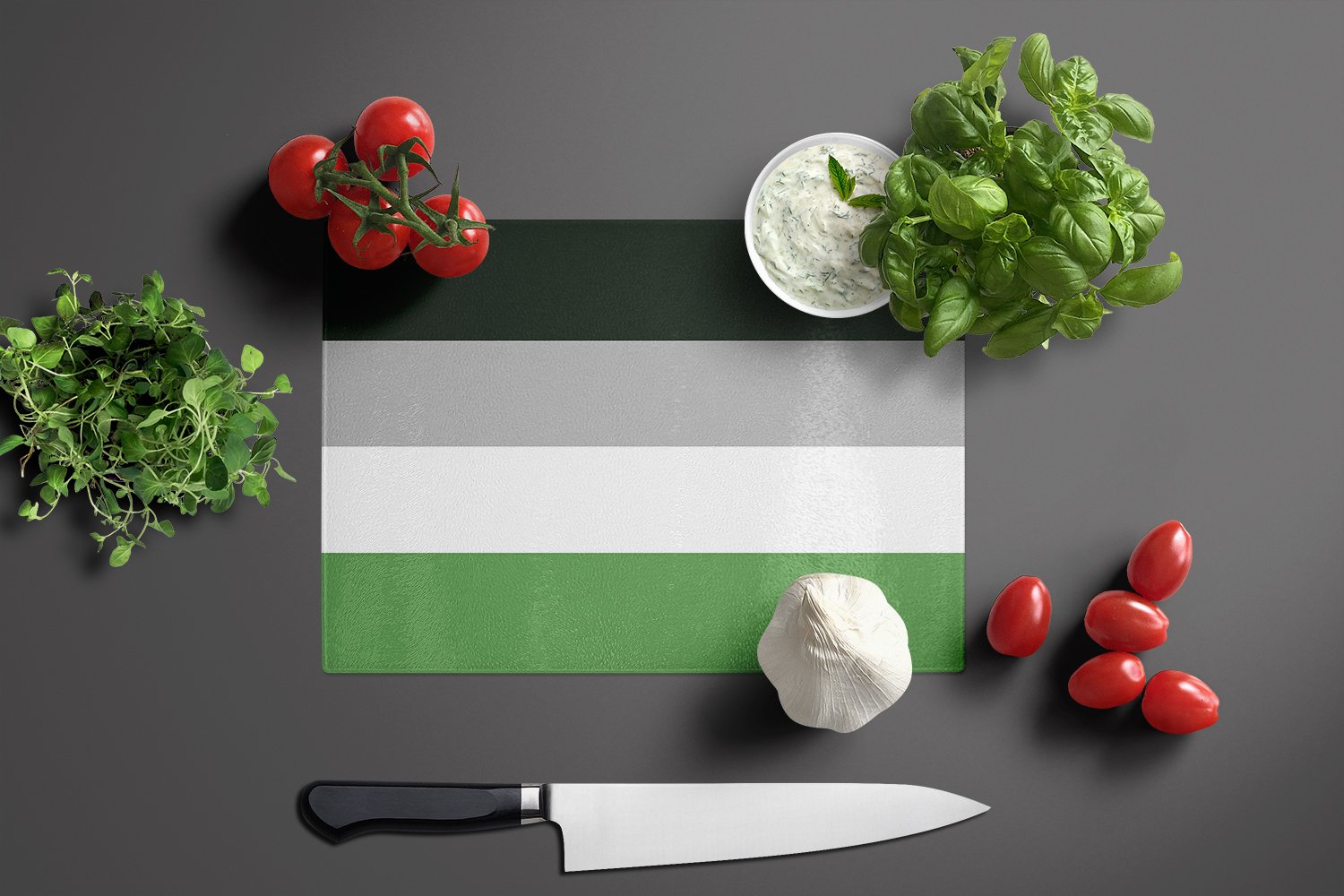Androphilia Pride Glass Cutting Board Large - the-store.com