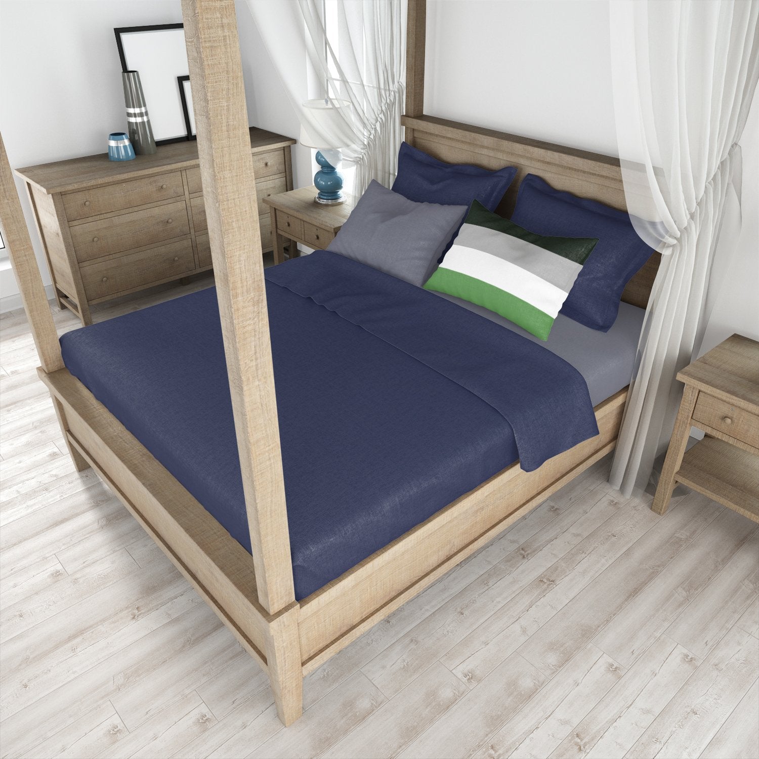 Caroline's Treasures Androphilia Pride Fabric Standard Pillowcase – Artistic Decorative Front, White Back