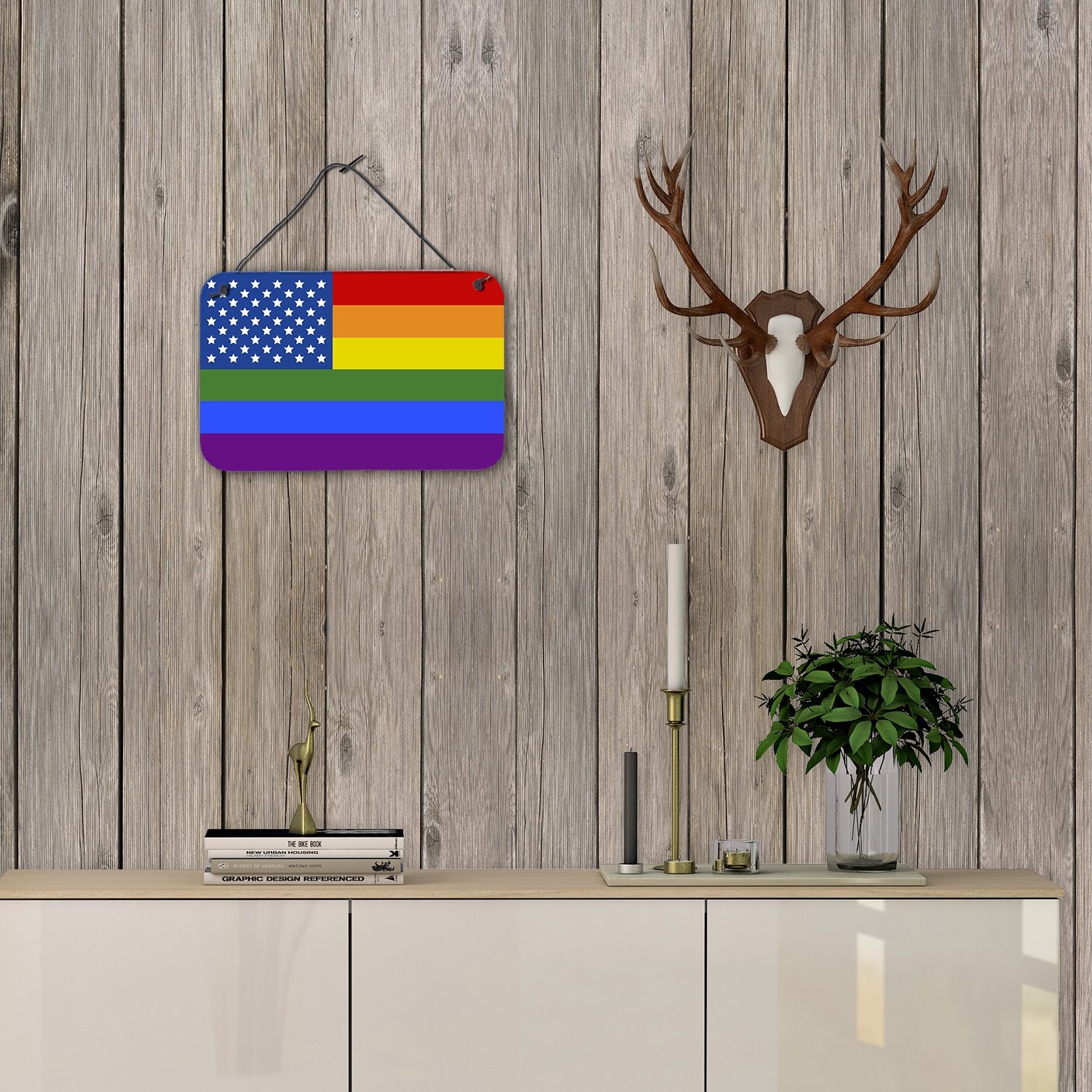 USA Gay Pride Wall or Door Hanging Prints - the-store.com