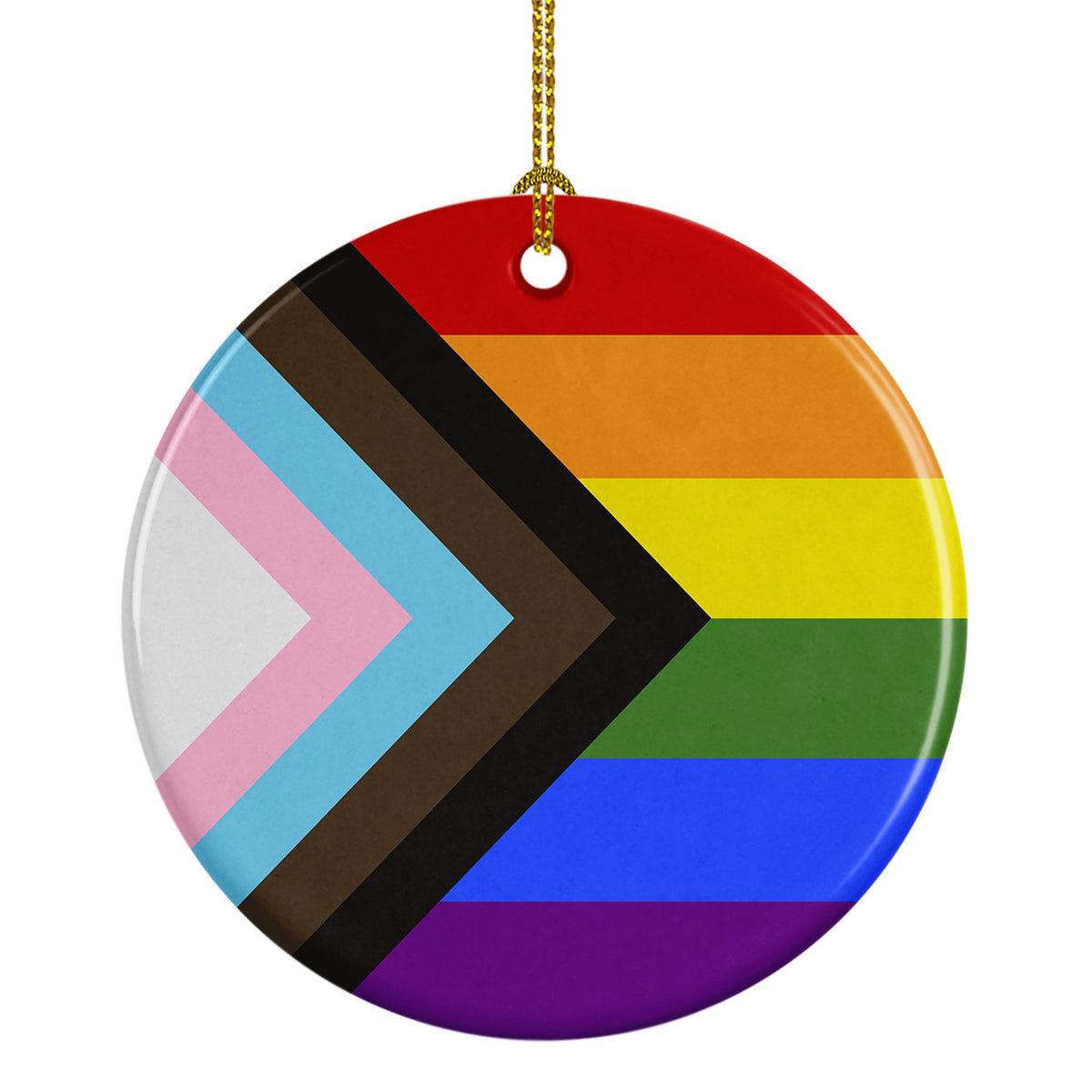 Buy this Gay Pride Progress Pride Ceramic Ornament