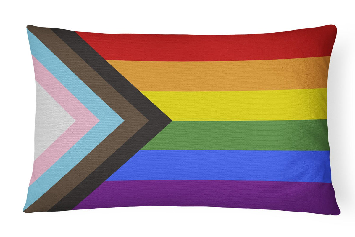 Buy this Gay Pride Progress Pride Canvas Fabric Decorative Pillow