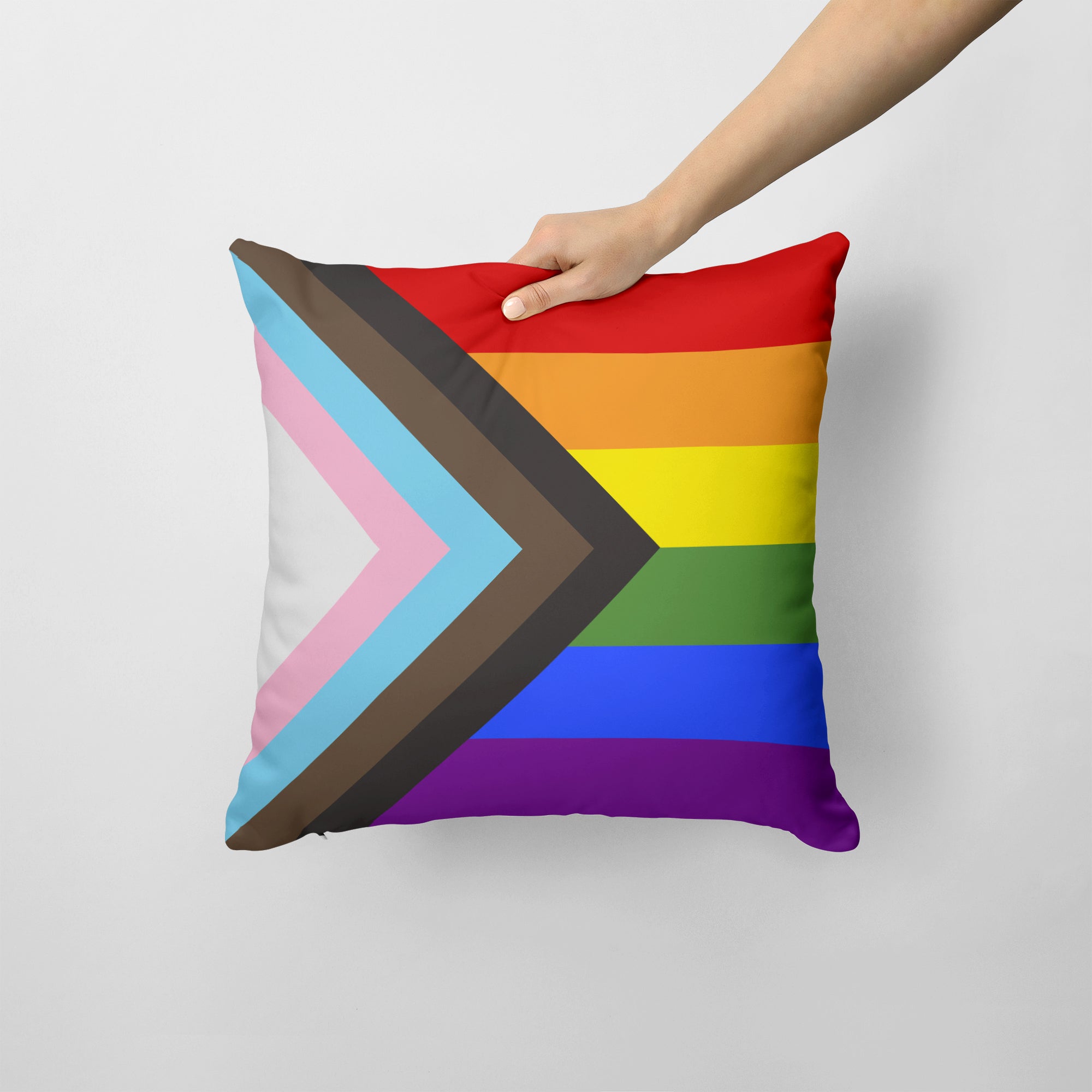 Gay Pride Progress Pride Fabric Decorative Pillow - the-store.com