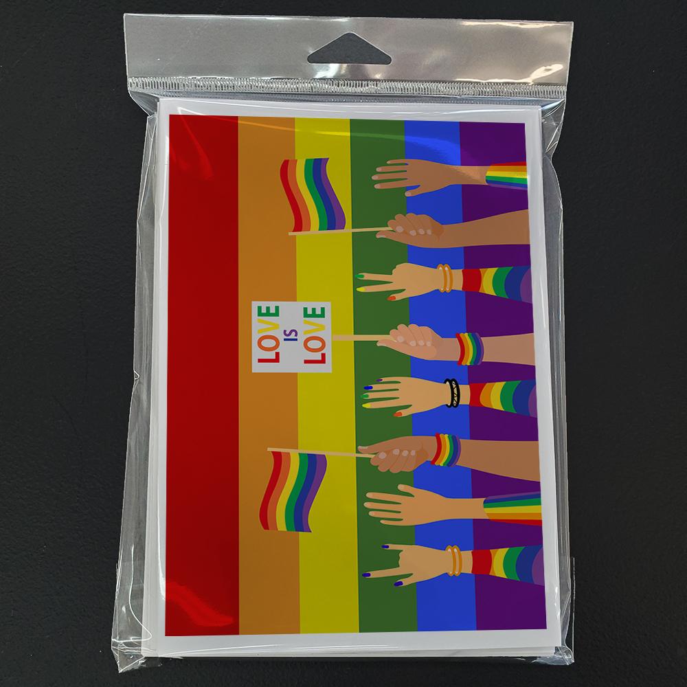 Gay Pride Parade Greeting Cards and Envelopes Pack of 8 - the-store.com